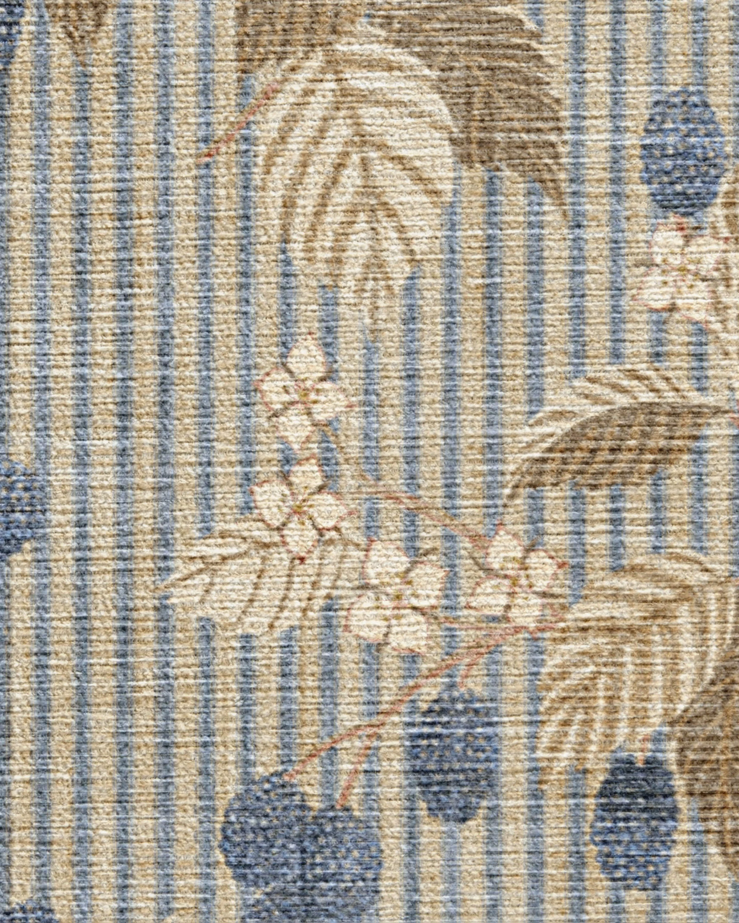 Rubus Azure & Fawn Flatwoven Rug by Sanderson