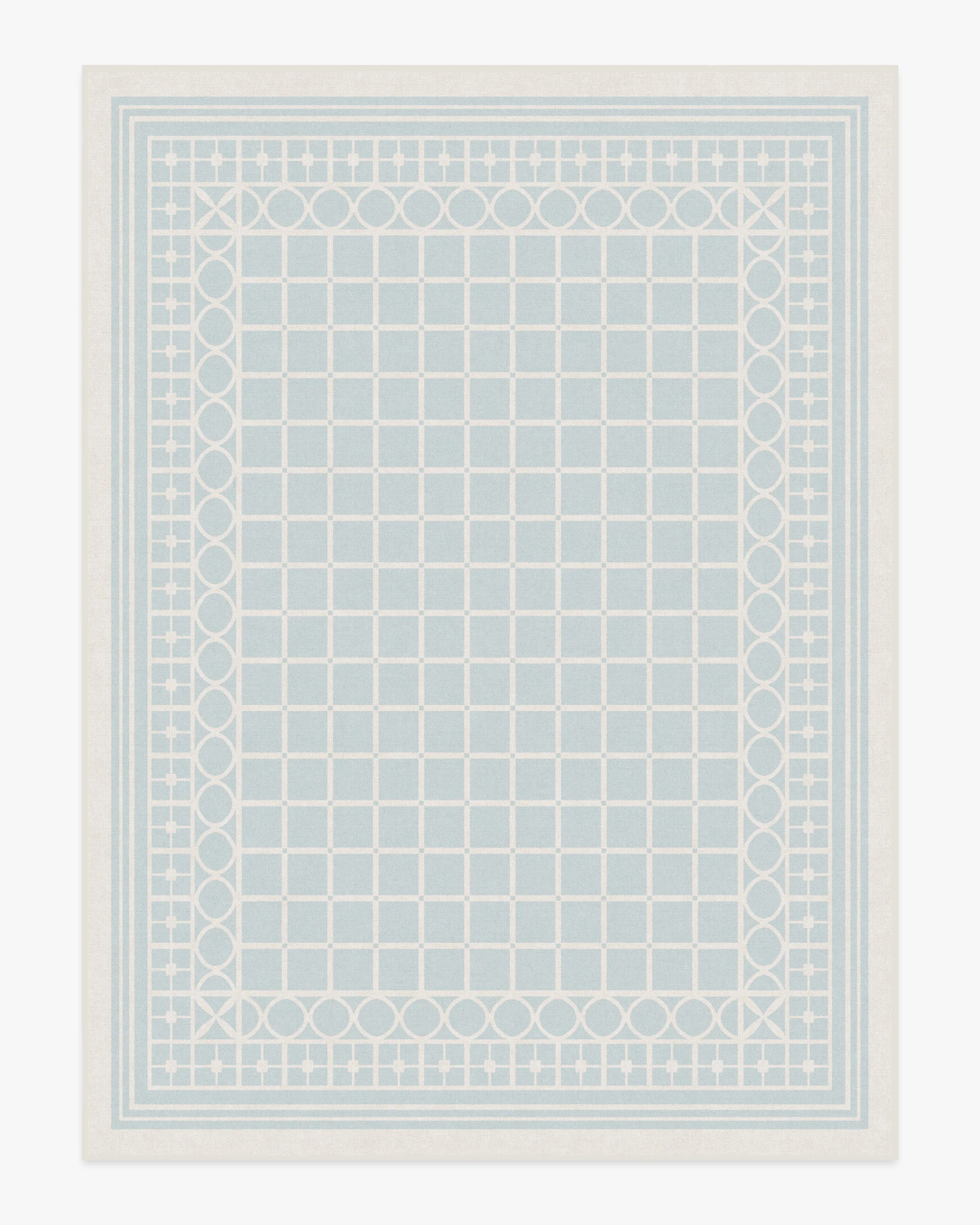 Palm Beach Powder Blue Rug by Gray Malin