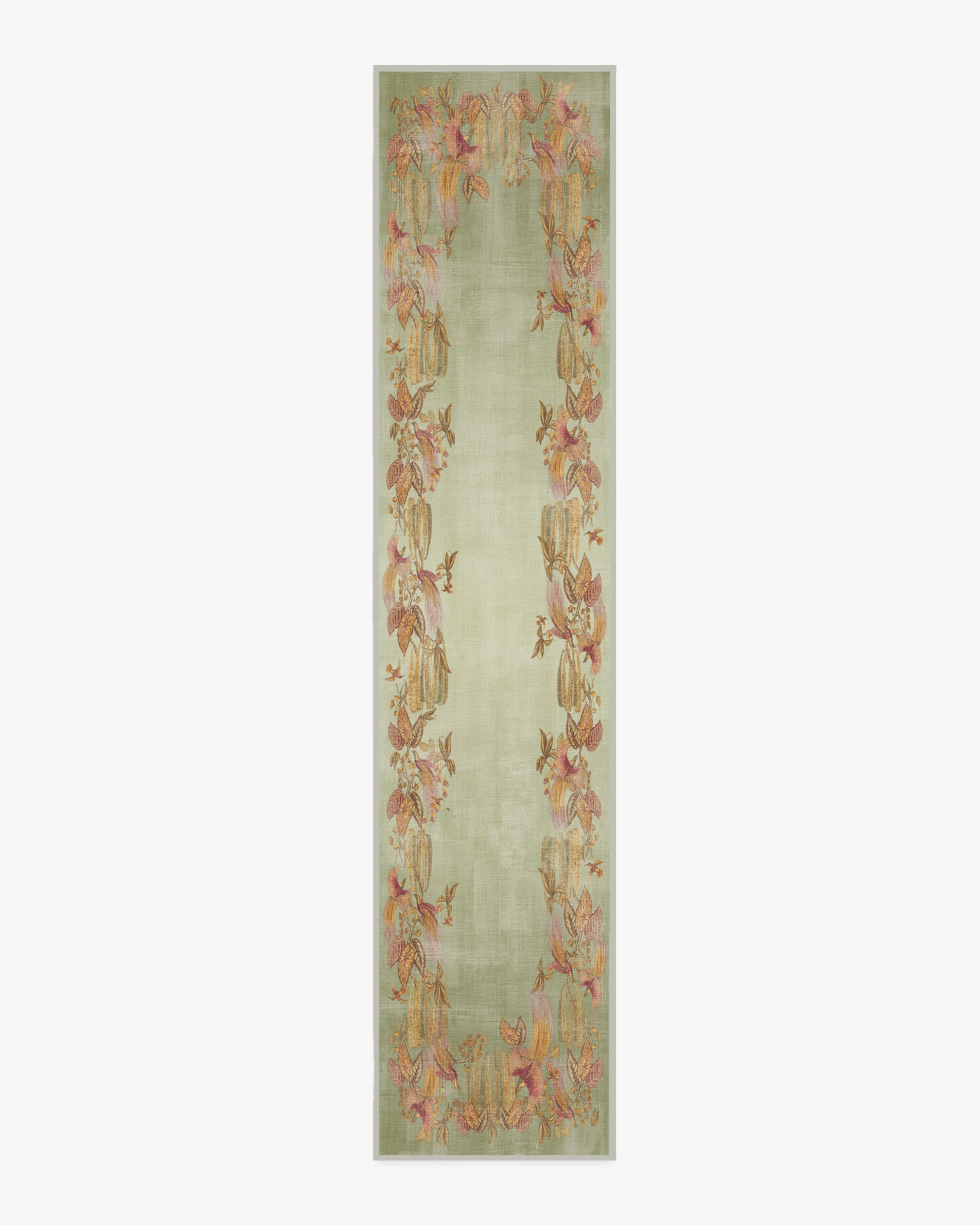 Bird of Paradise Silver Fern Flatwoven Rug by Sanderson