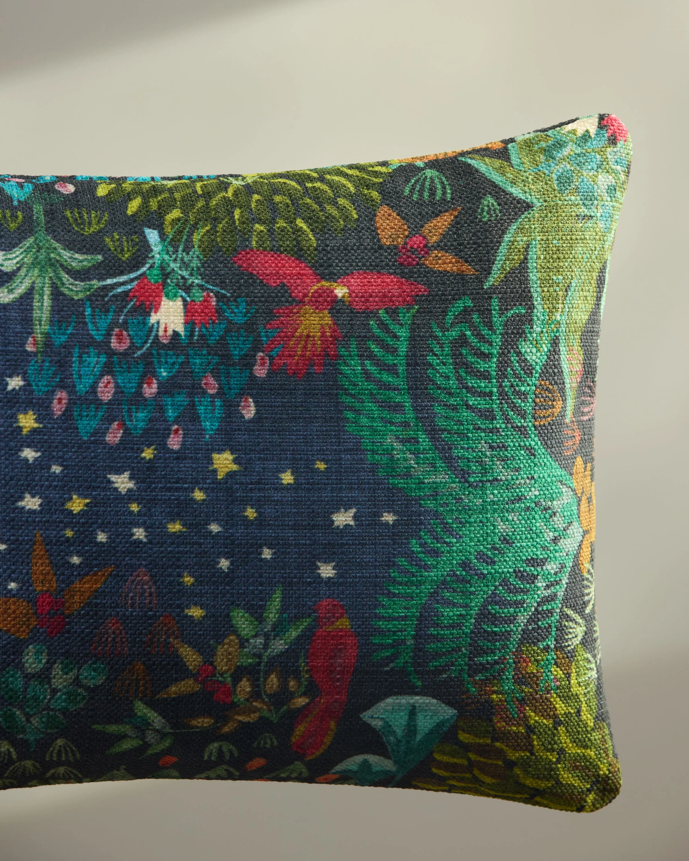 Josefina Twilight Blue Woven Throw Pillow by Justina Blakeney