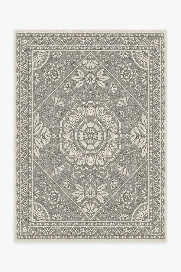 Almana Black & White Flatwoven Rug