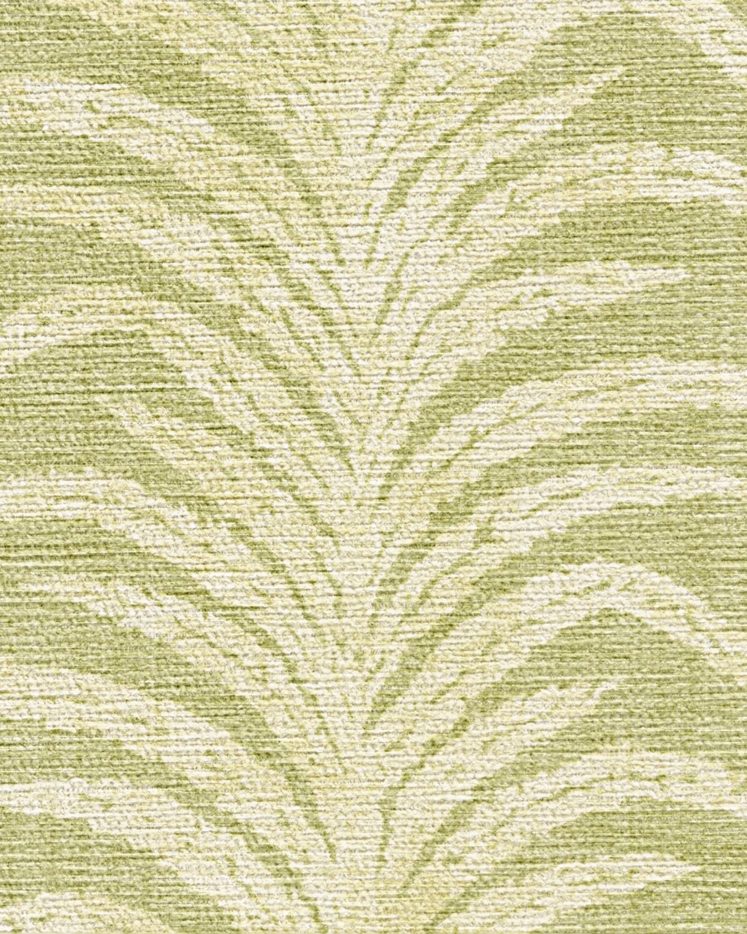 Tree Fern Matcha Green Flatwoven Rug by Sanderson