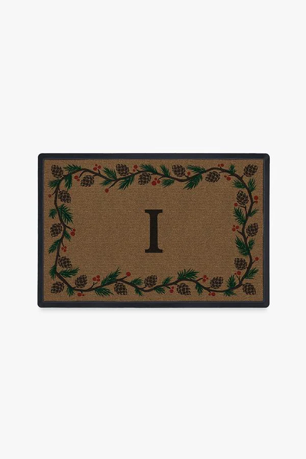 Winter Woods Monogram Doormat