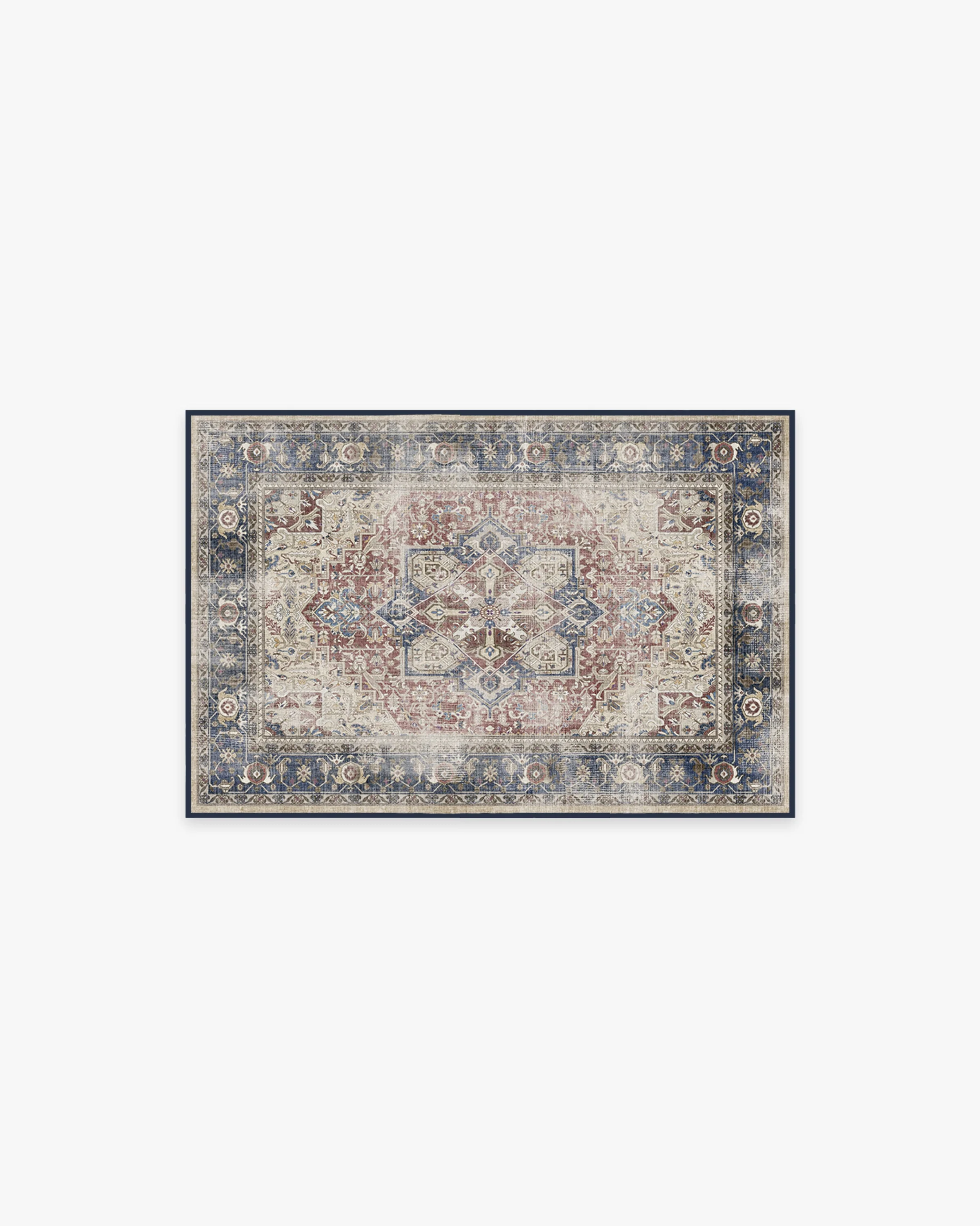 Kamran Royal Blue Flatwoven Rug