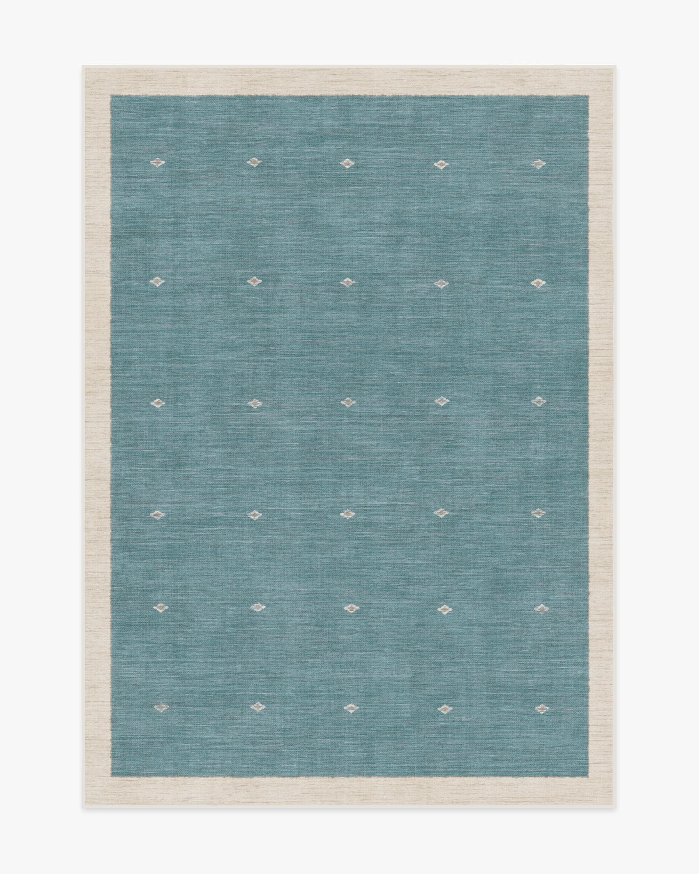 Luna Soft Teal Rug by goop