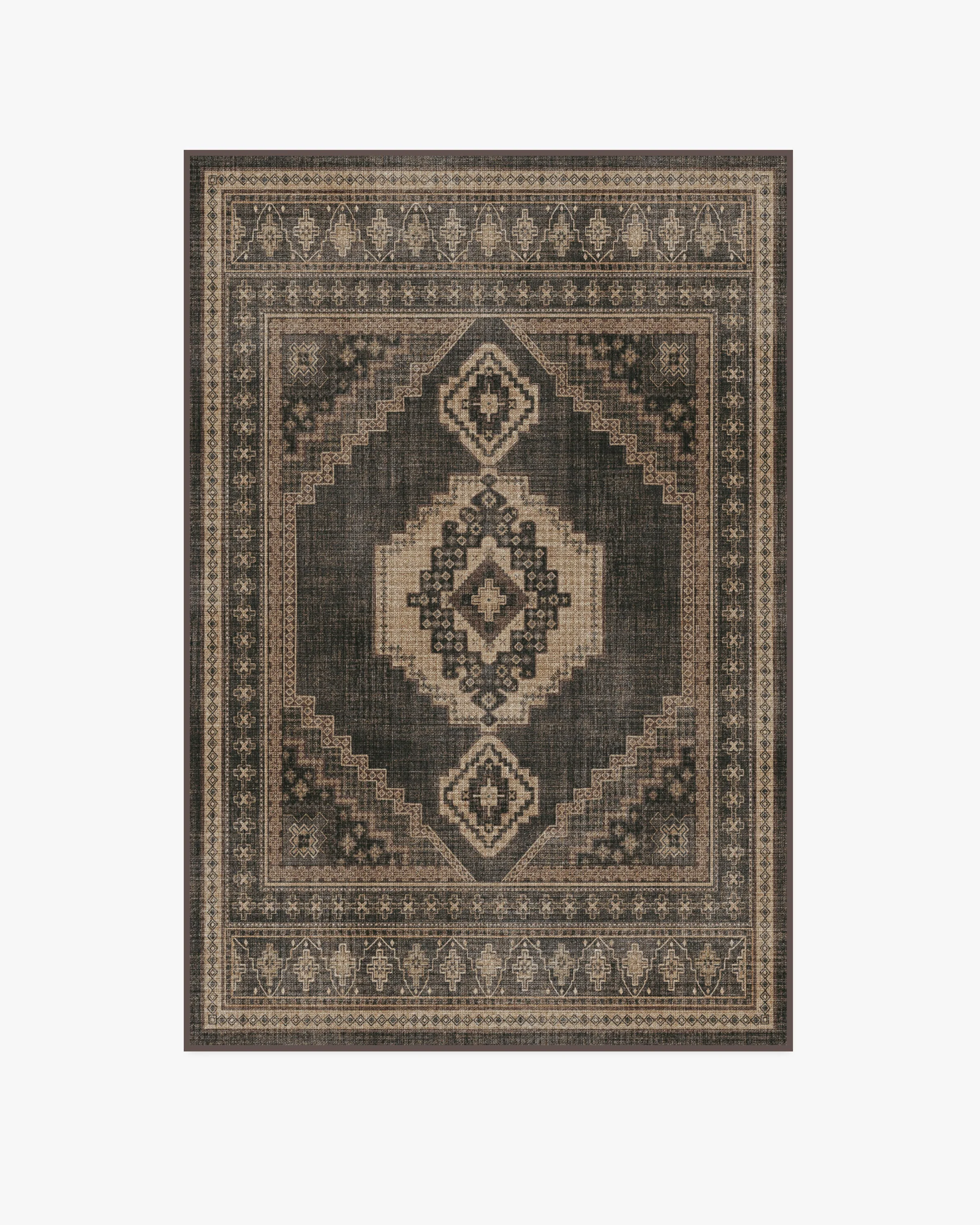 Rayne Charcoal & Tan Flatwoven Rug