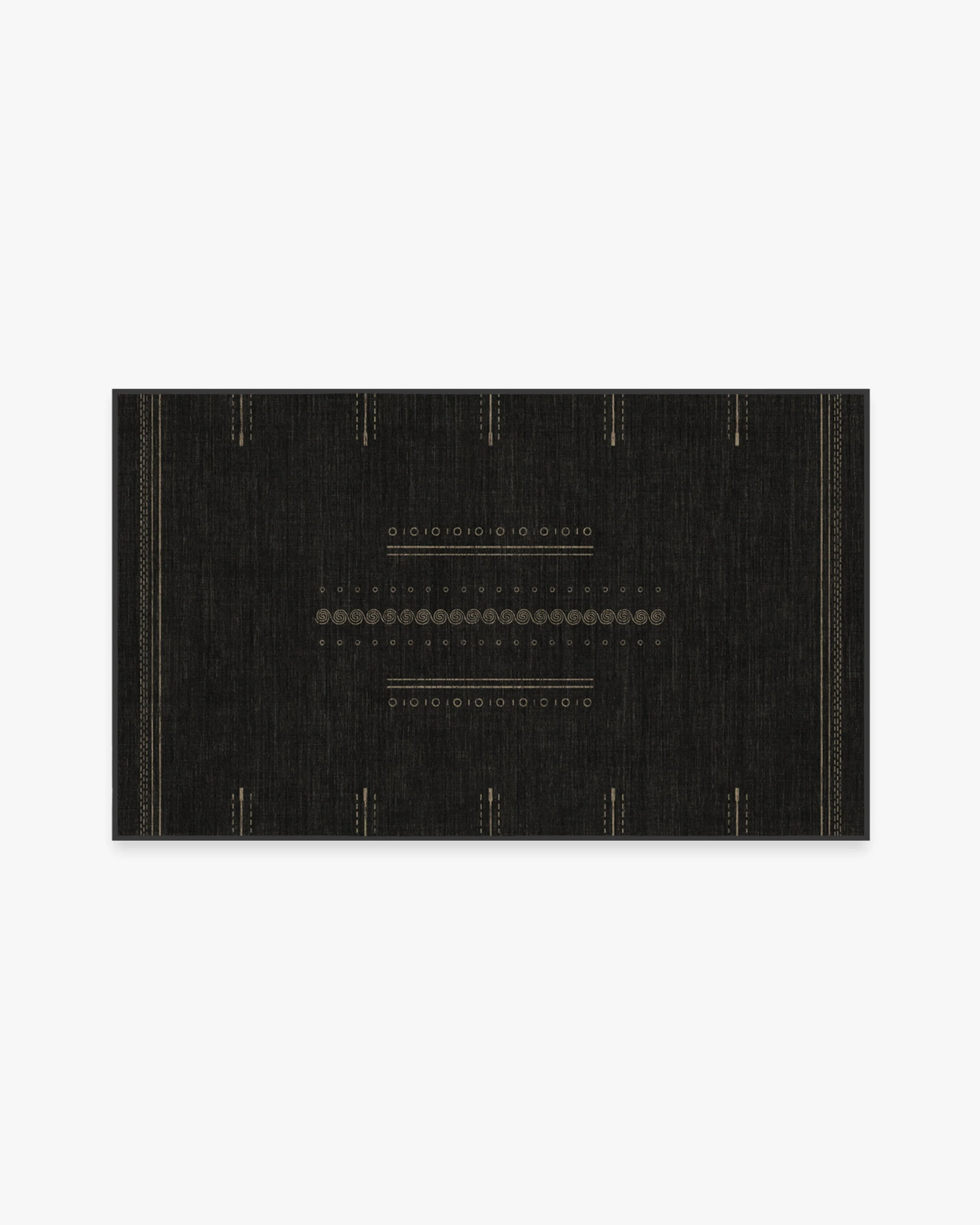 Milos Black Flatwoven Rug