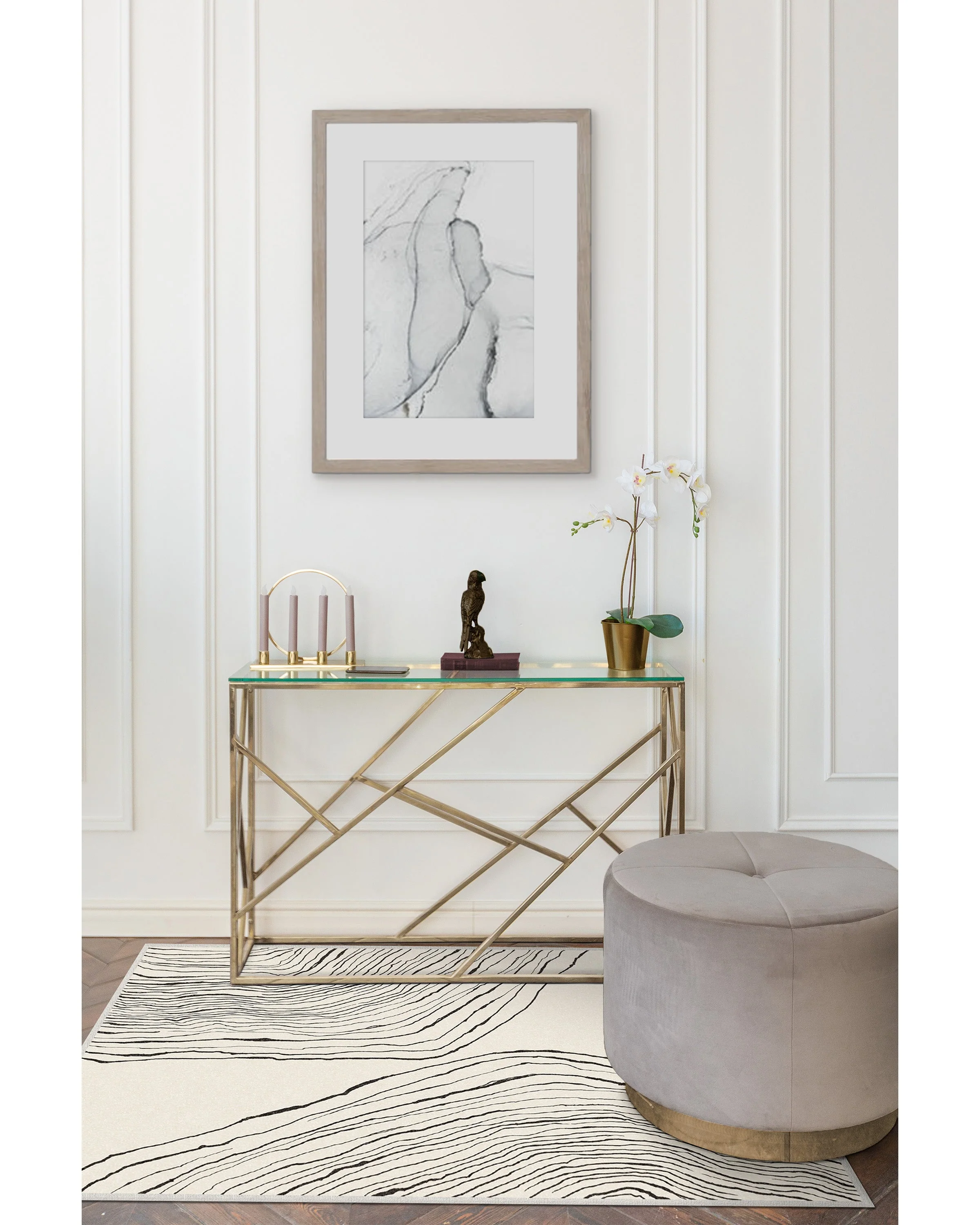 Seine Black & Ivory Rug by Nina Takesh