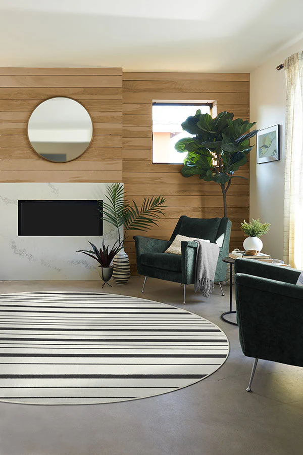 Hudson Stripe Black Rug