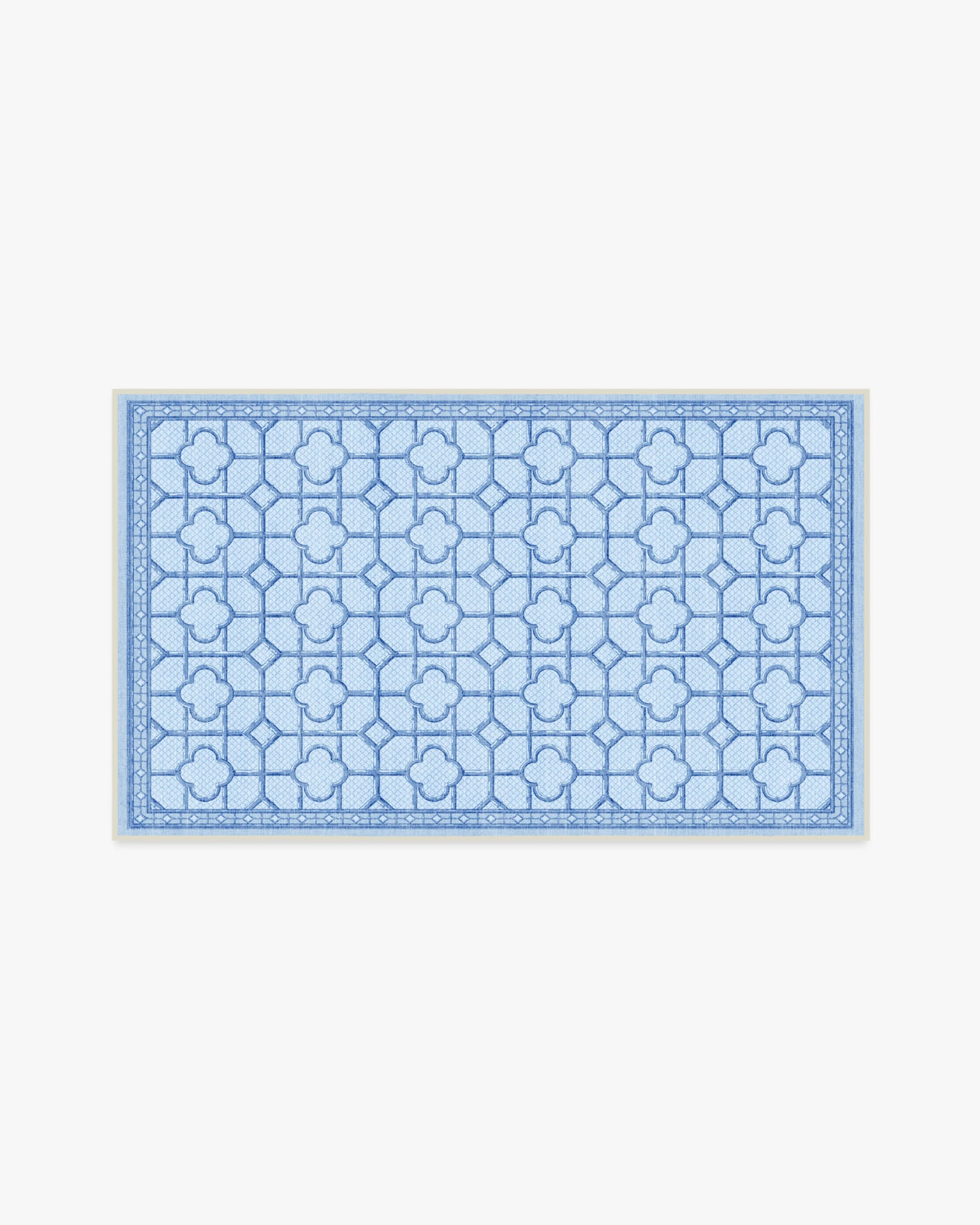 Shaded Bamboo Blue Outdoor Rug by Mrs. Alice