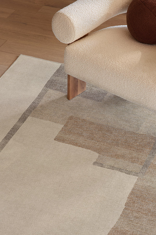Haylan Ivory & Copper Flatwoven Rug