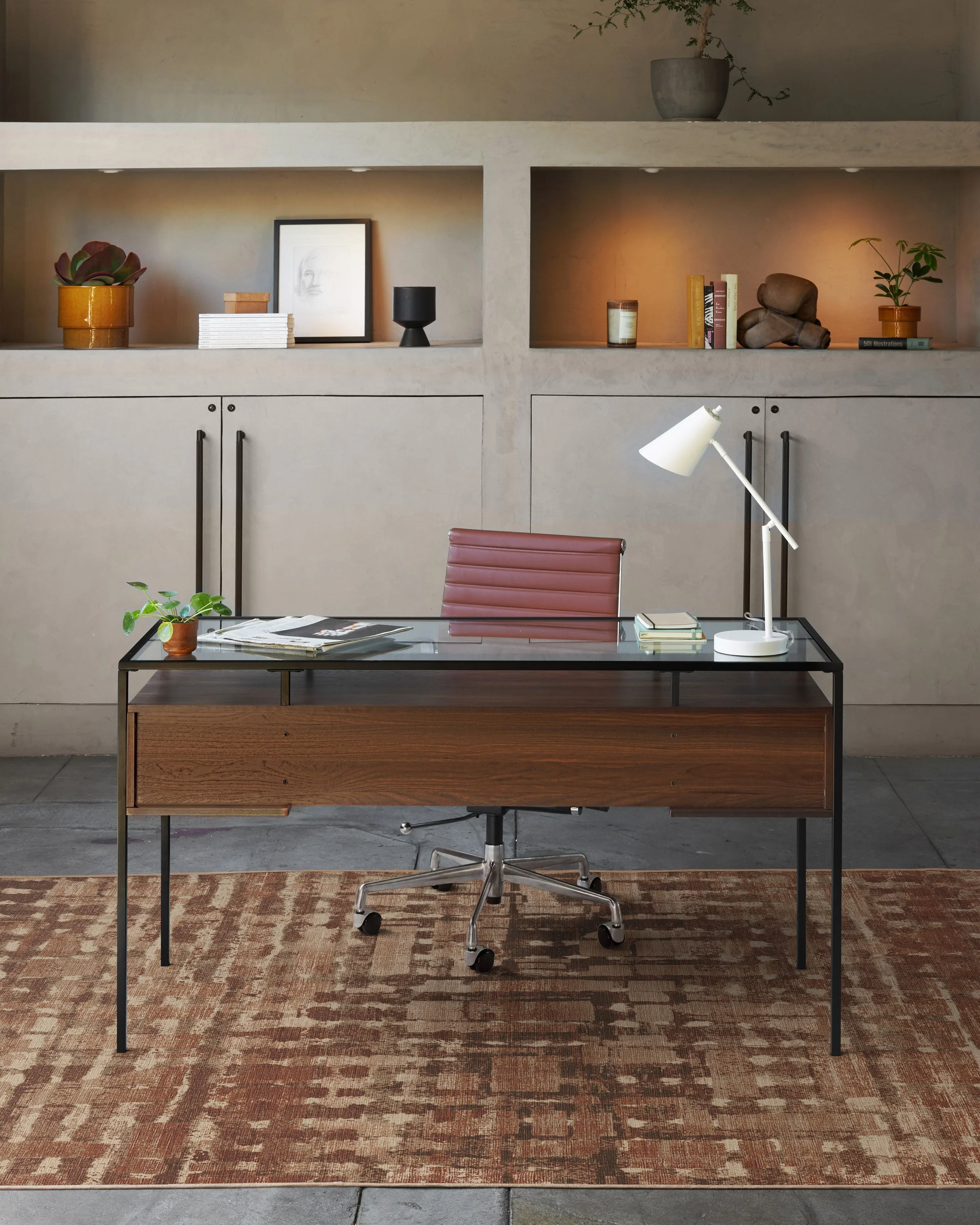 Brooklyn Copper Clay Rug by Architectural Digest