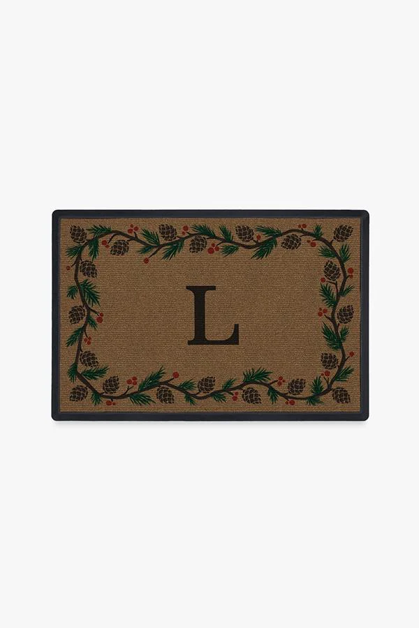 Winter Woods Monogram Doormat