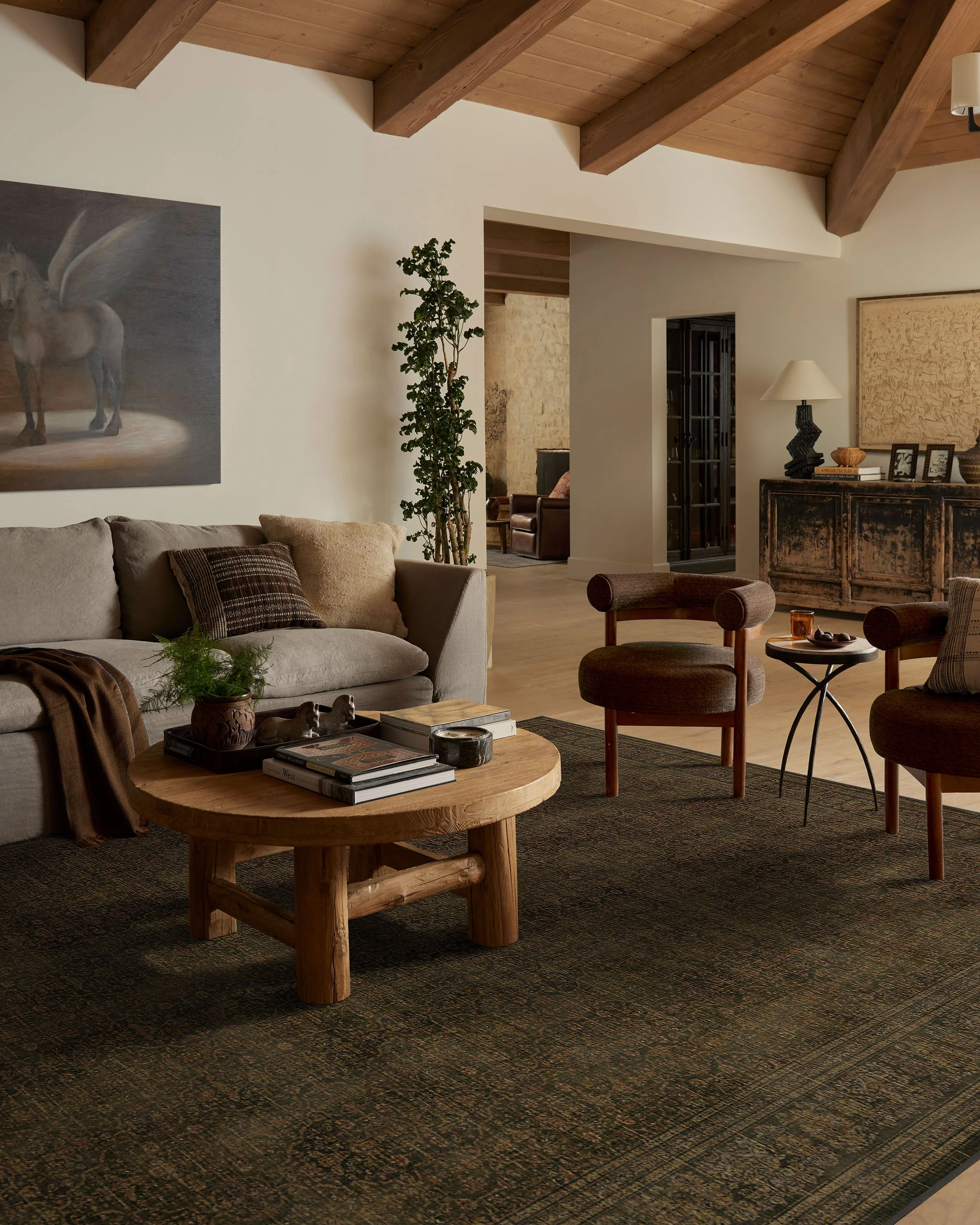 Vesper Olive & Gold Flatwoven Rug