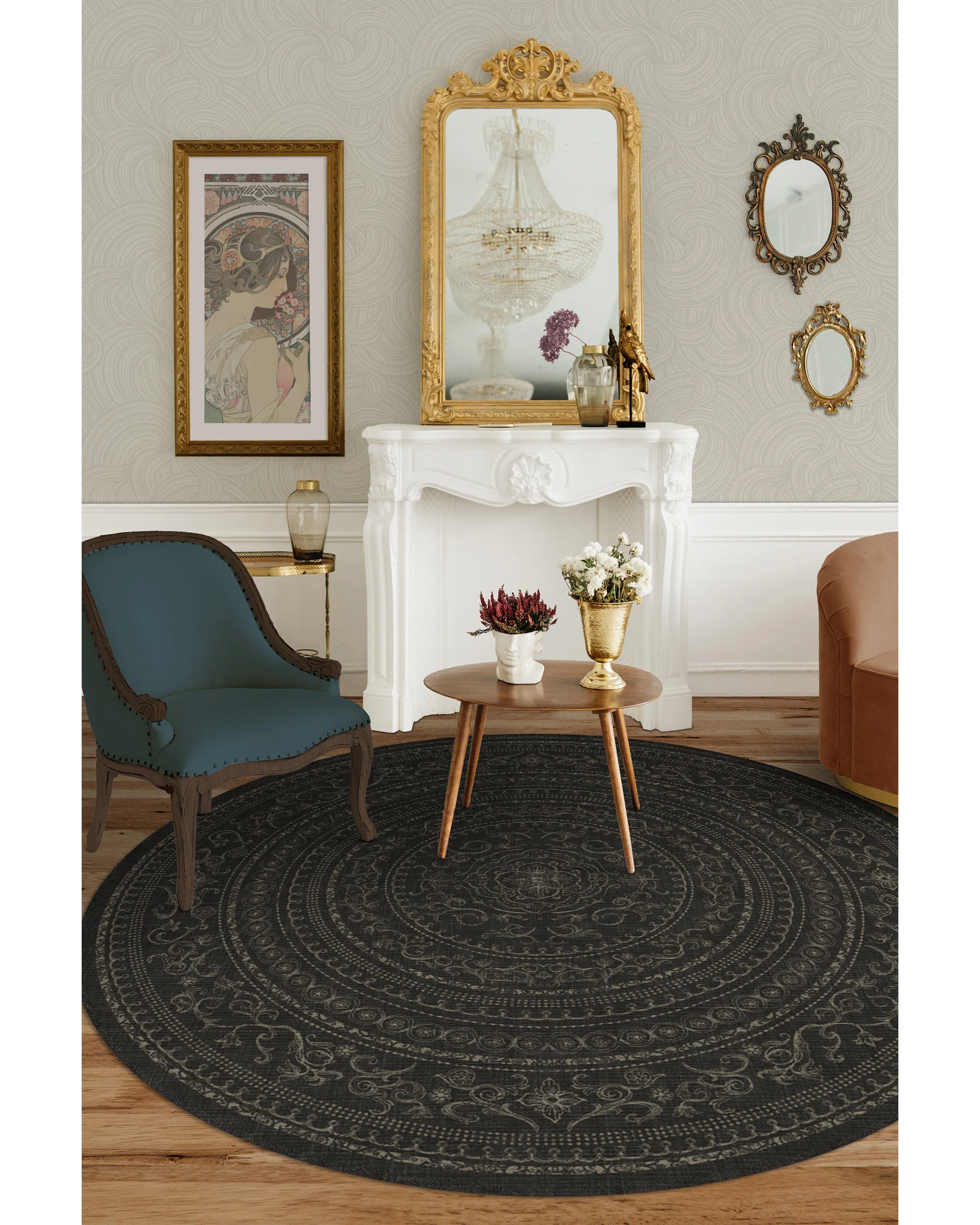 Gisele Soft Black Flatwoven Rug