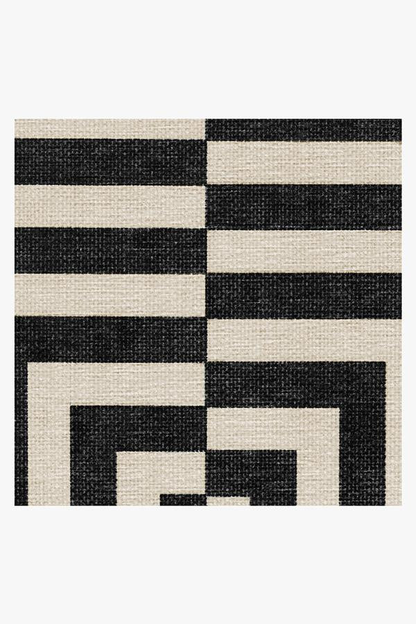 Op Art Charcoal Rug by Jonathan Adler