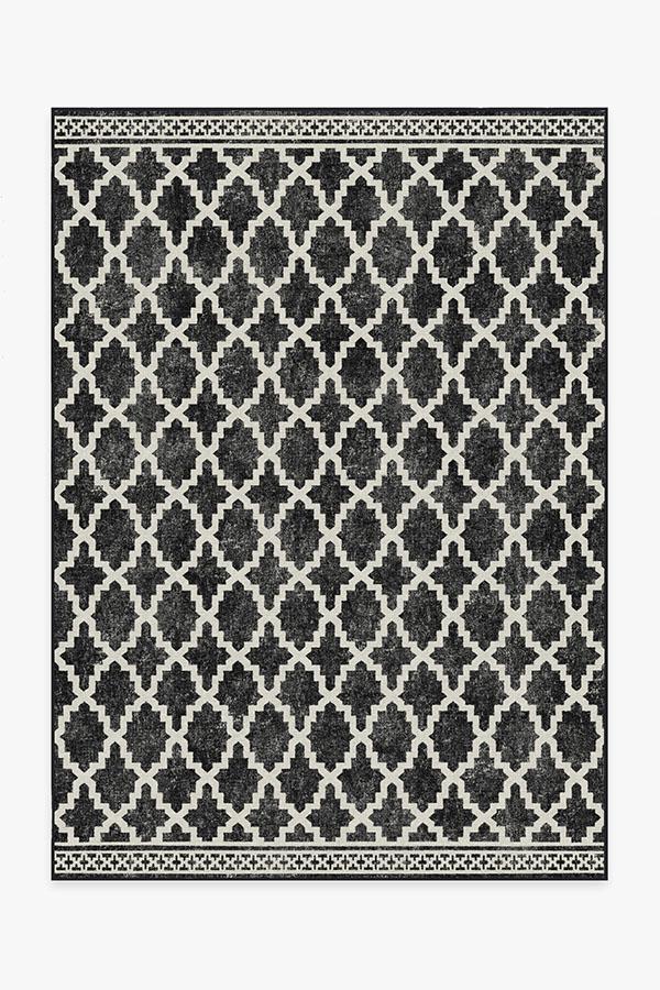 Cleo Trellis Black Outdoor Rug