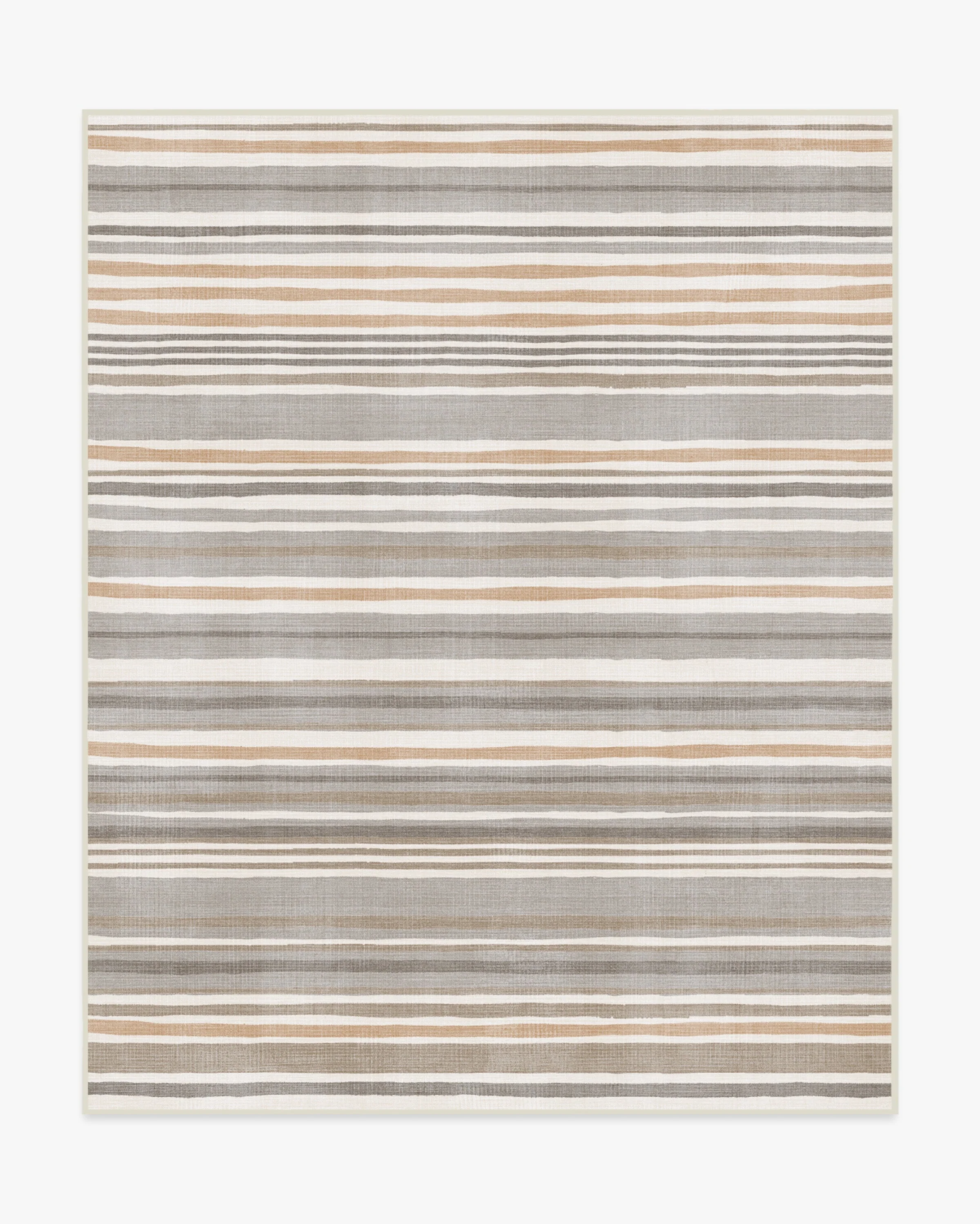 Elio Stripe Grey & Ivory Rug