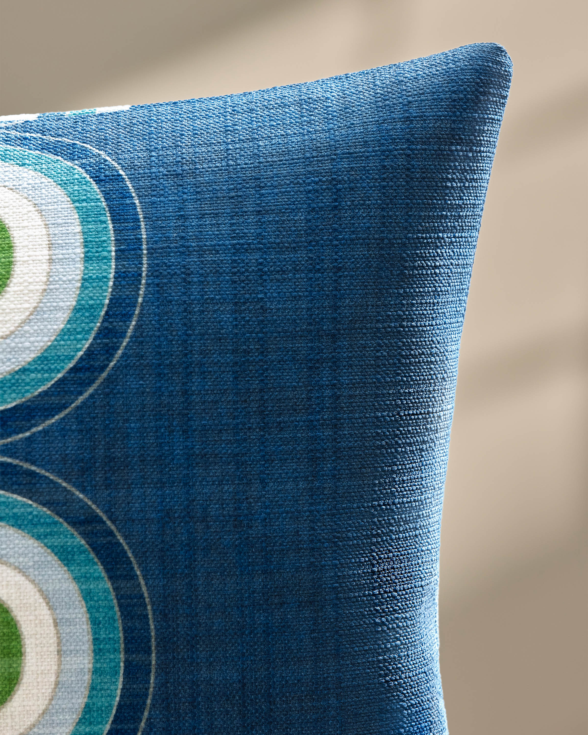 Milano Blue Woven Throw Pillow by Jonathan Adler