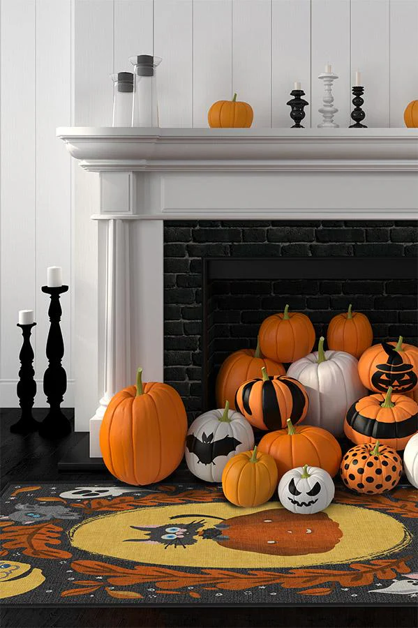 Scaredy Cat Flatwoven Rug
