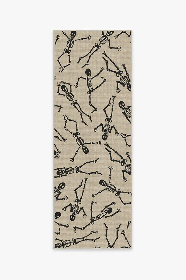 Bone Dance White Flatwoven Rug