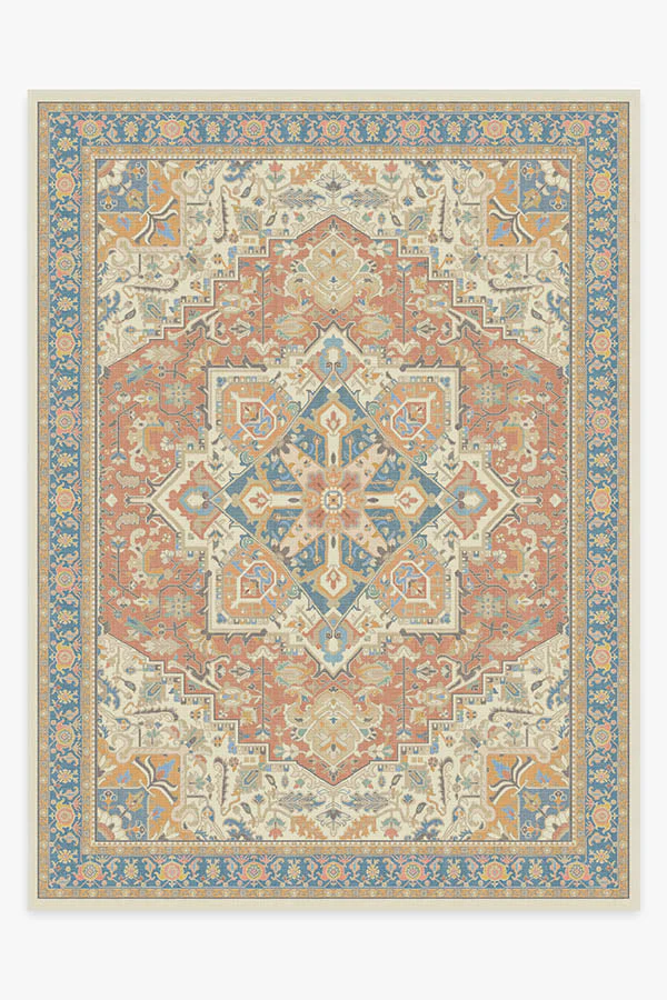 Kamran Sunset Orange Outdoor Rug