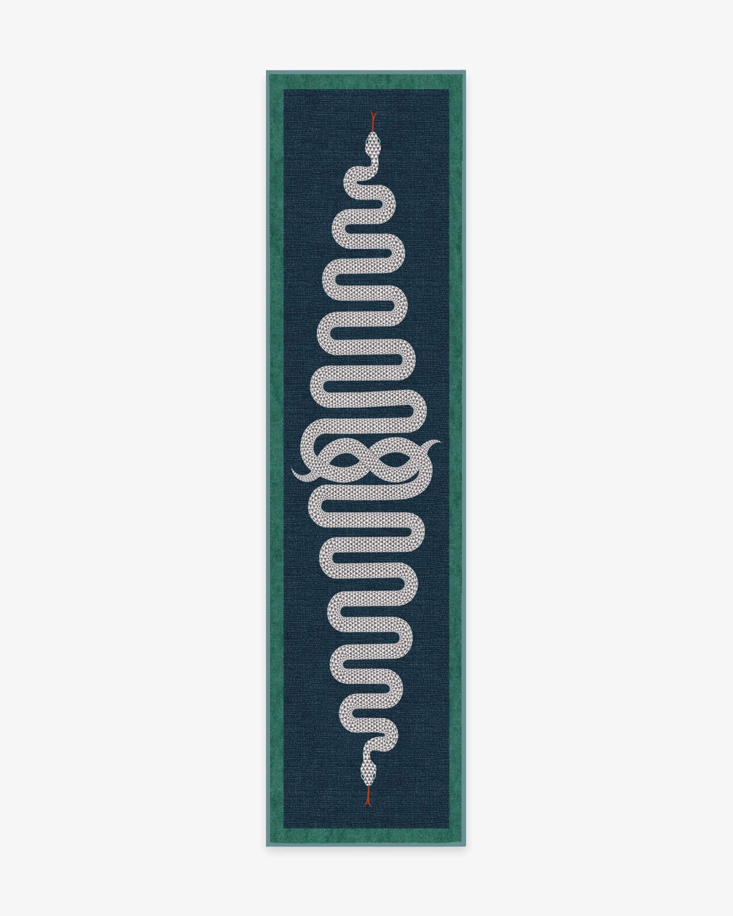 Venom Sapphire Flatwoven Rug by Jonathan Adler