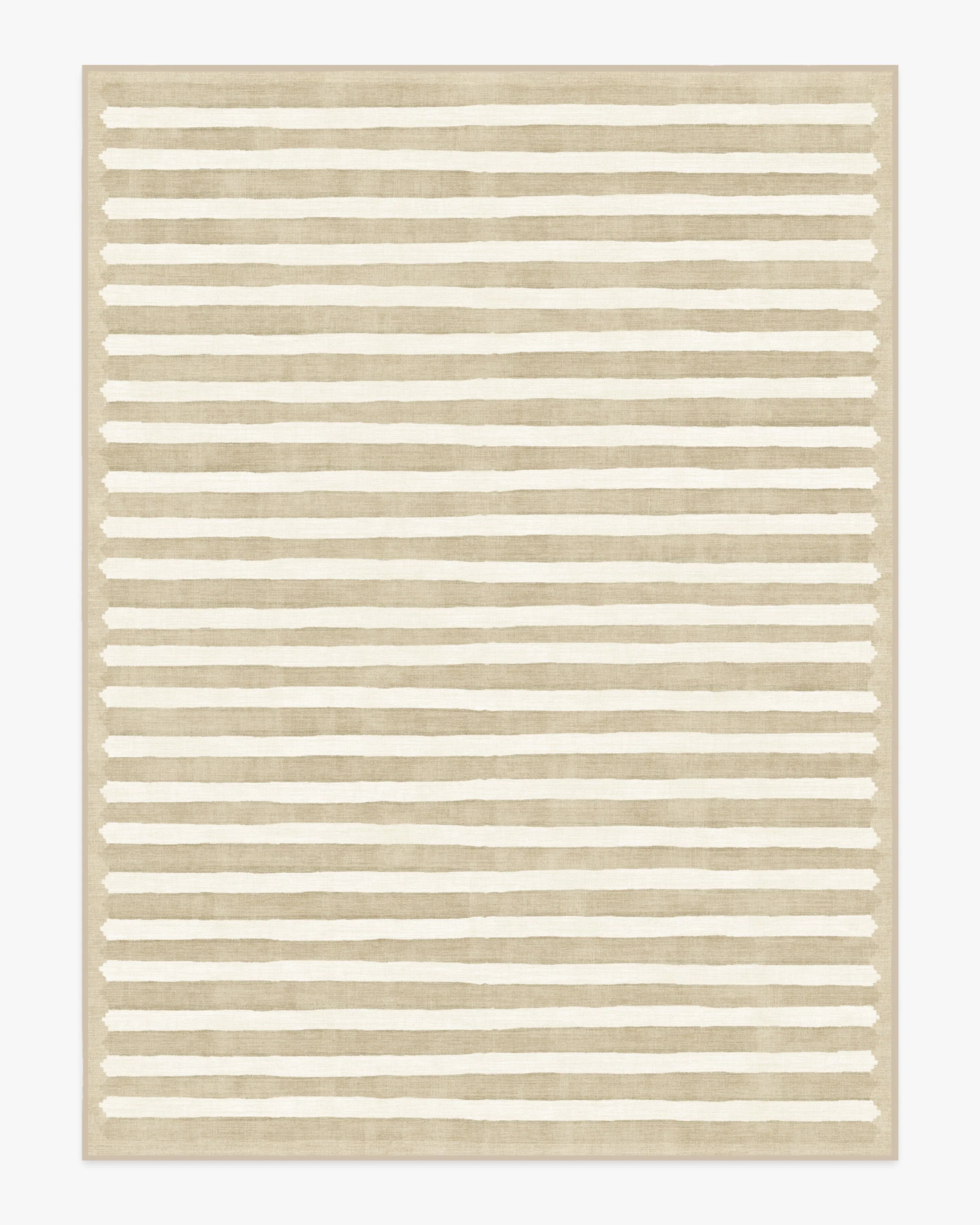 Elin Stripe Latte Cream Flatwoven Rug by goop