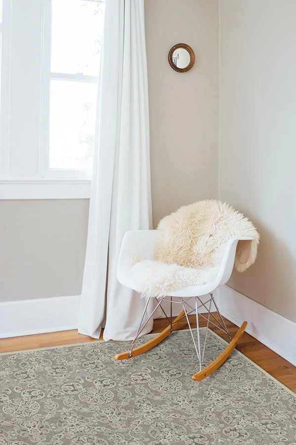 Mickey Damask Stone Rug