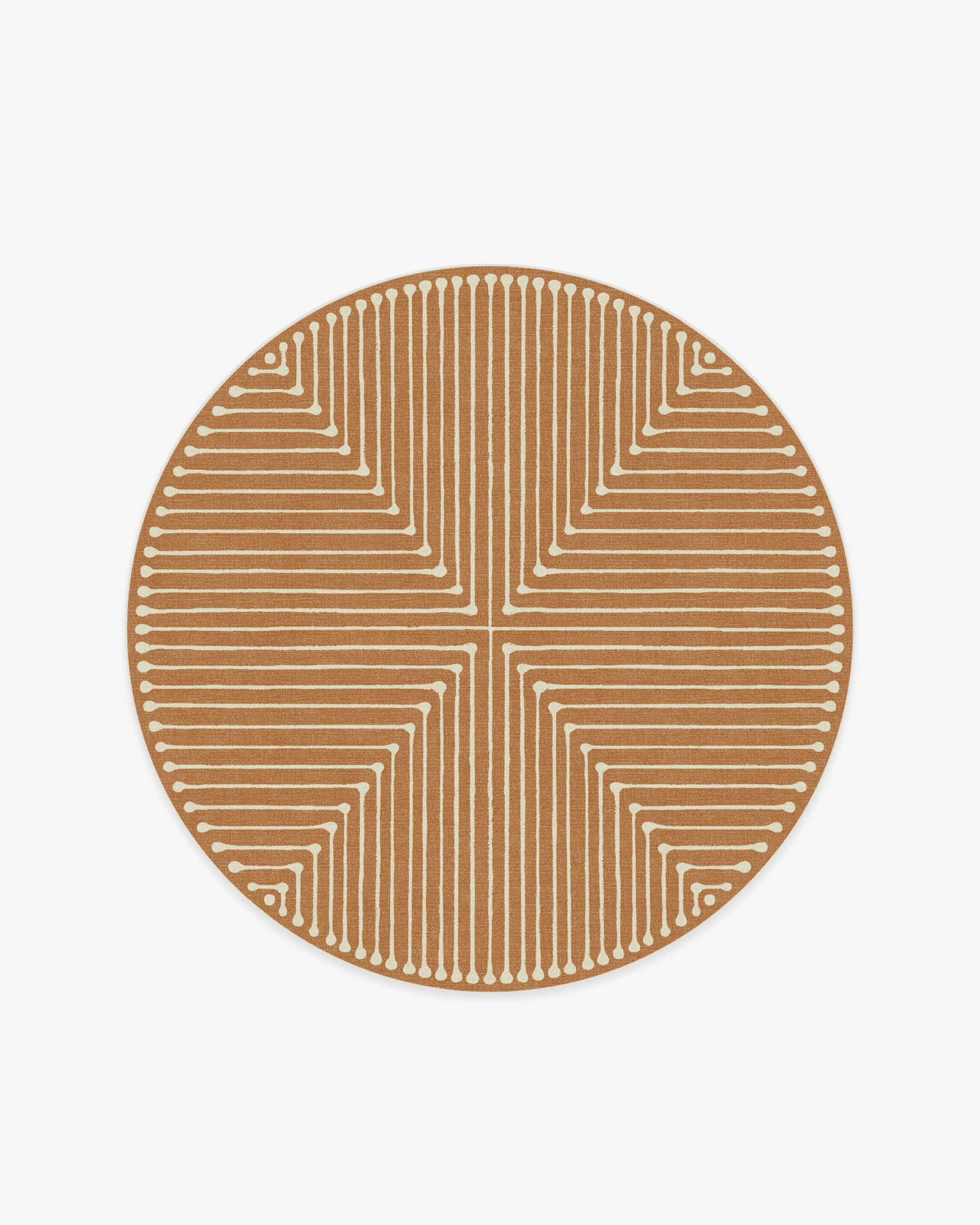 Inkdrop Copper Rug by Jonathan Adler
