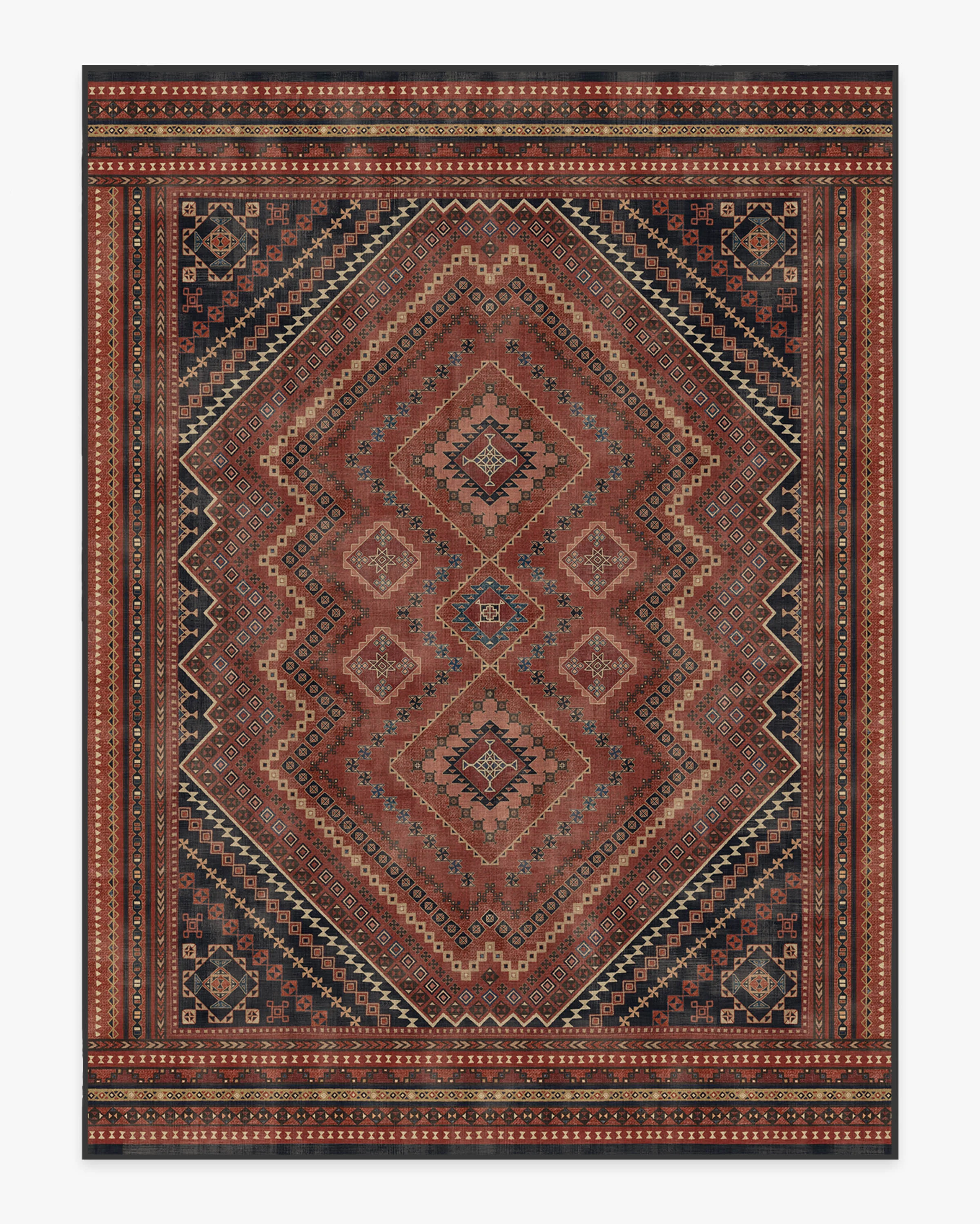 Kaden Amber Red Flatwoven Rug