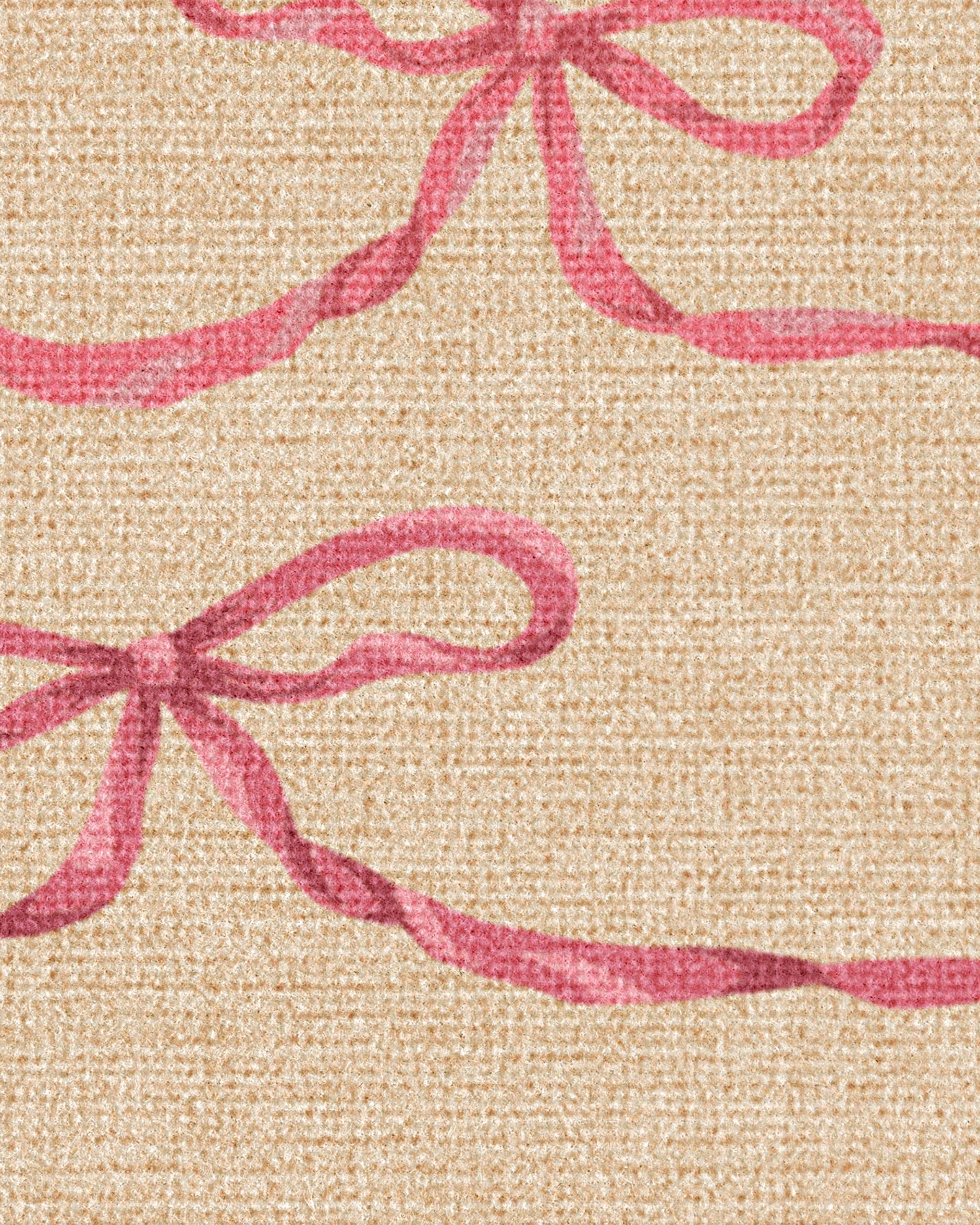 Rosette Bows Pink Doormat