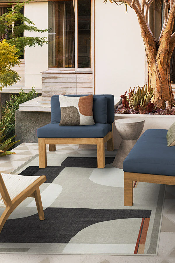 Olena Charcoal Outdoor Rug