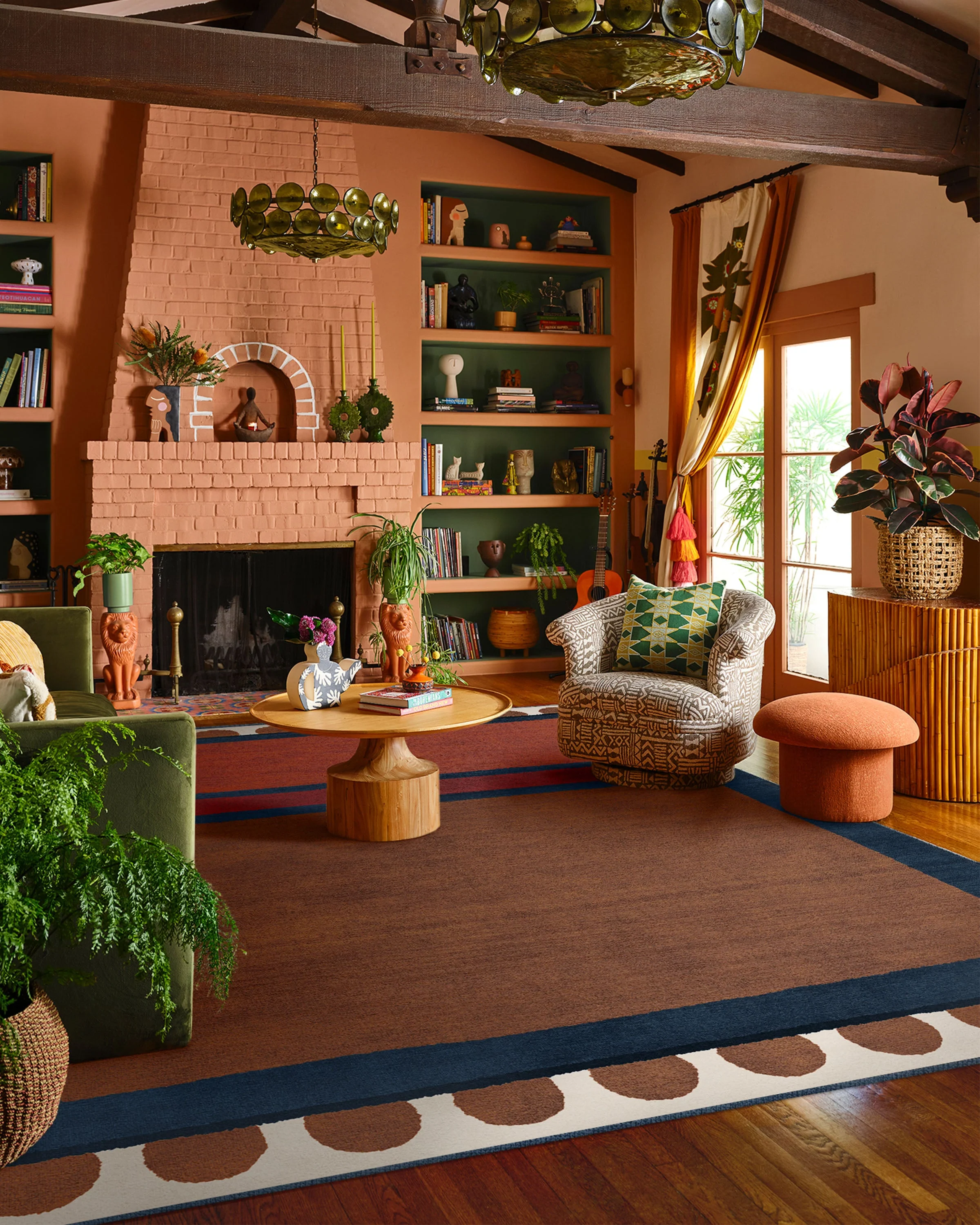 Nina Indigo & Rust Rug by Justina Blakeney