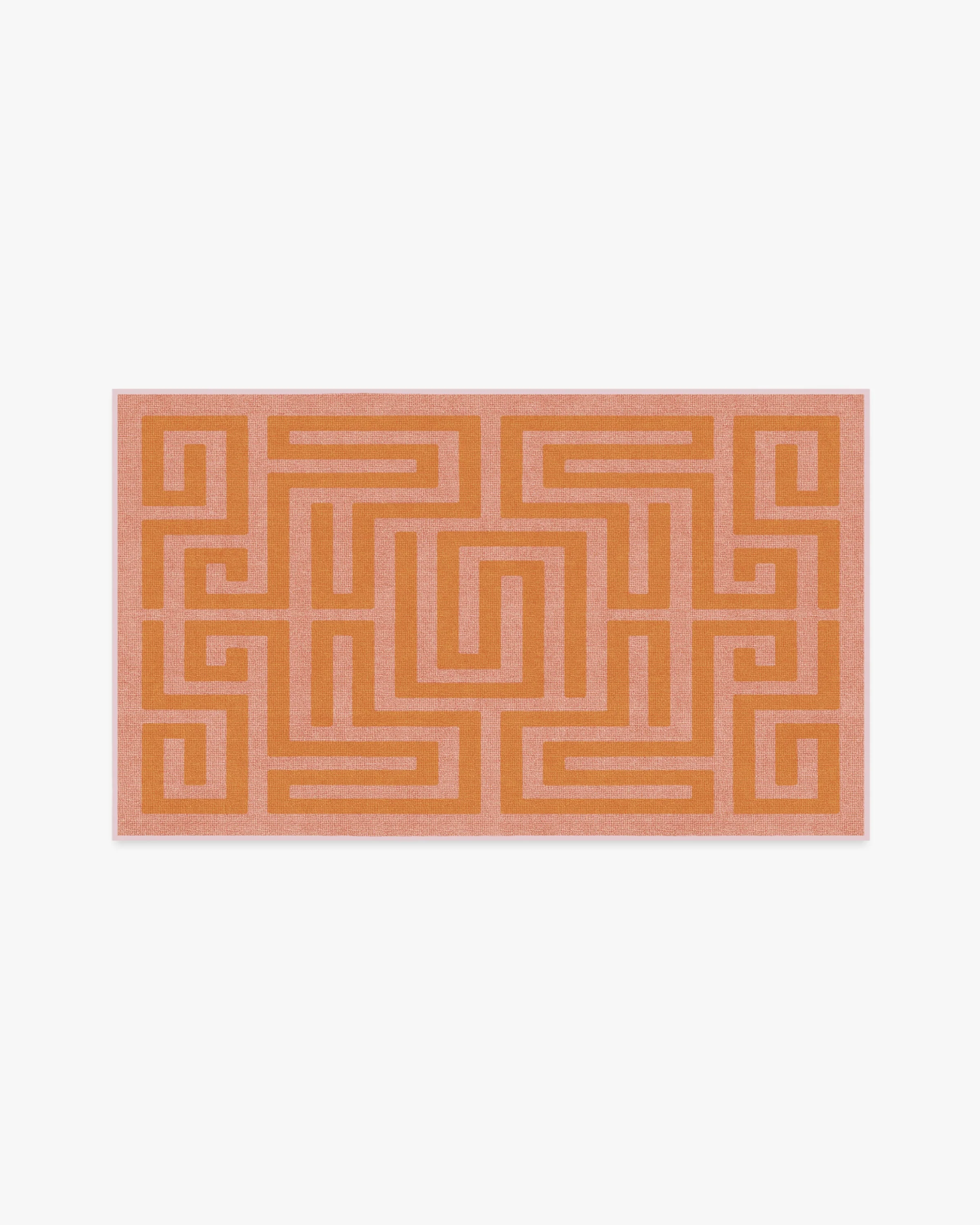 Maze Pink & Orange Flatwoven Rug