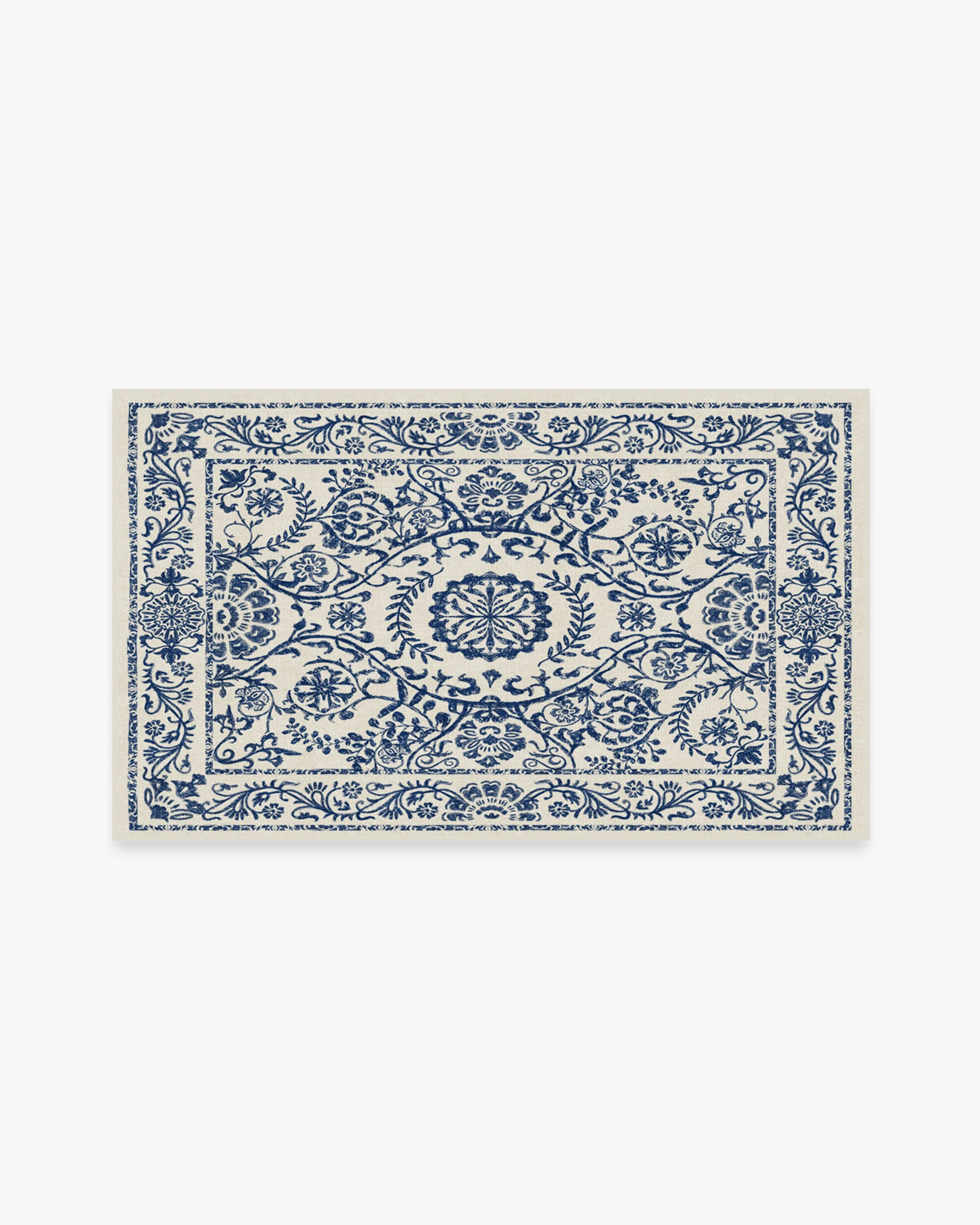 Delphina Delft Blue Flatwoven Rug