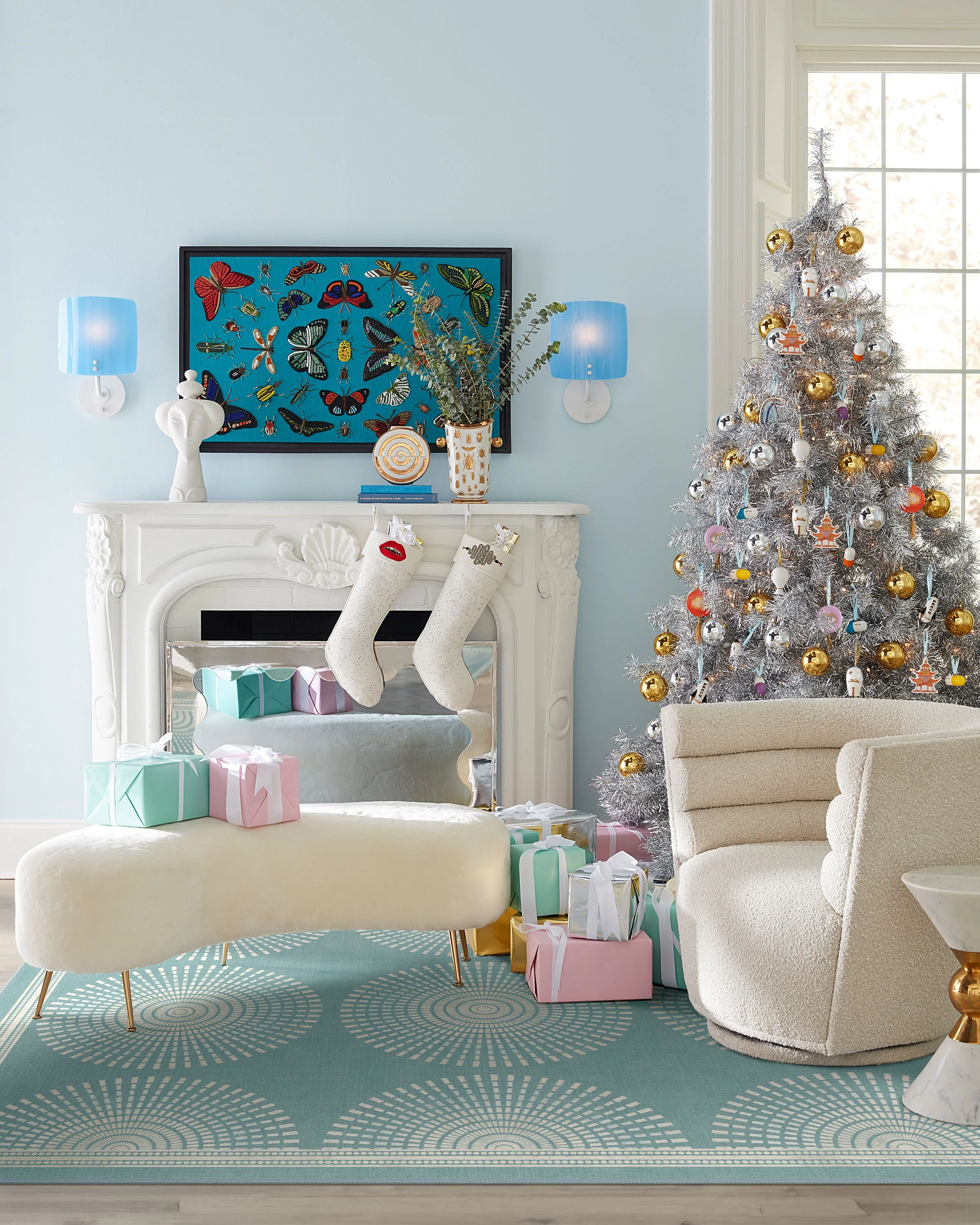 Santorini Blue Rug by Jonathan Adler