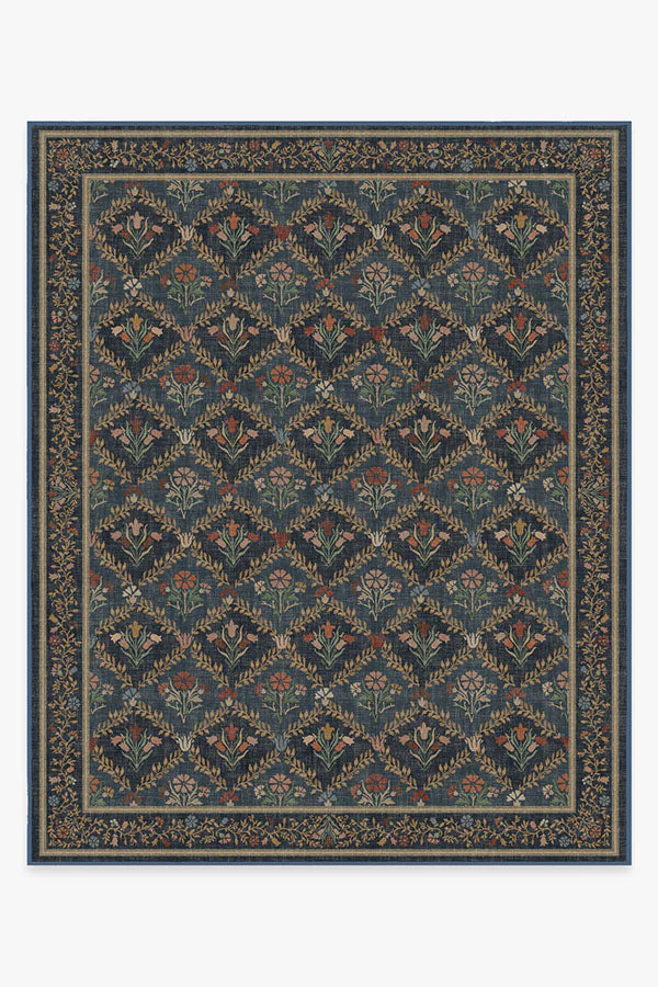 Bellflowers Blue Rug by Morris & Co.