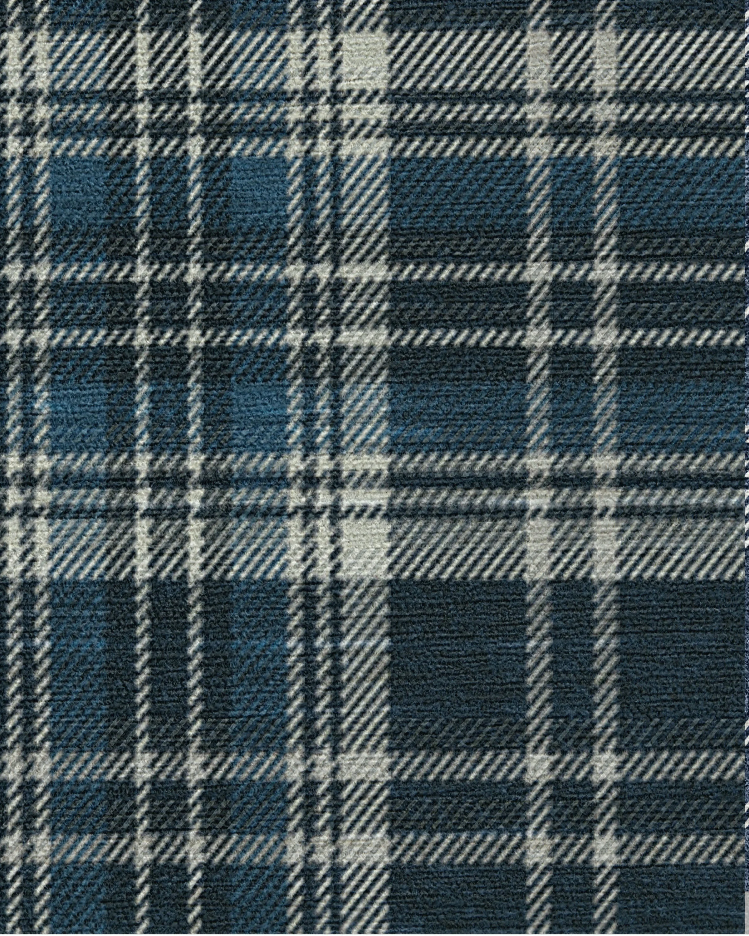 Dress Stewart Tartan Navy Flatwoven Rug