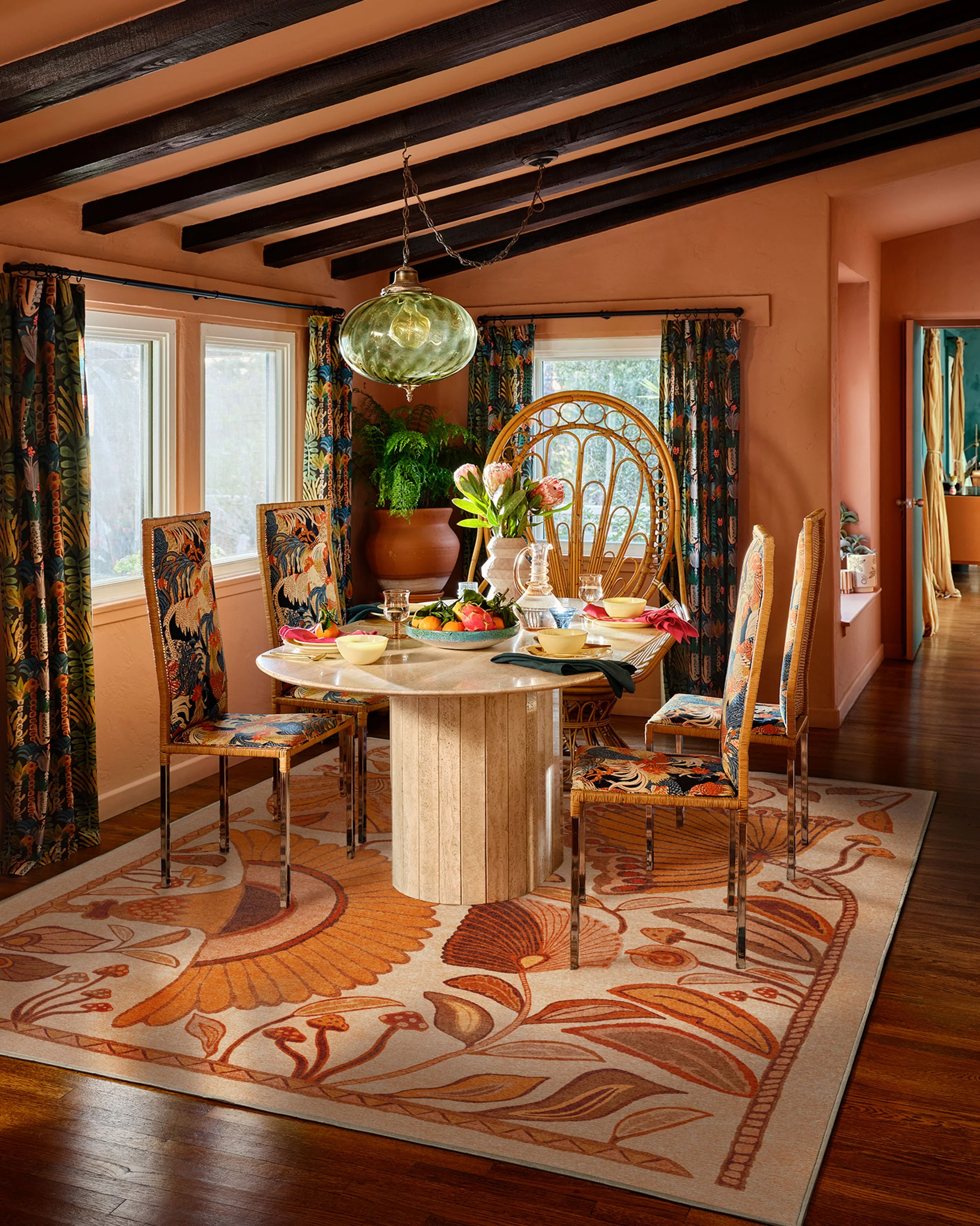 Alice Mellow Yellow Flatwoven Rug by Justina Blakeney