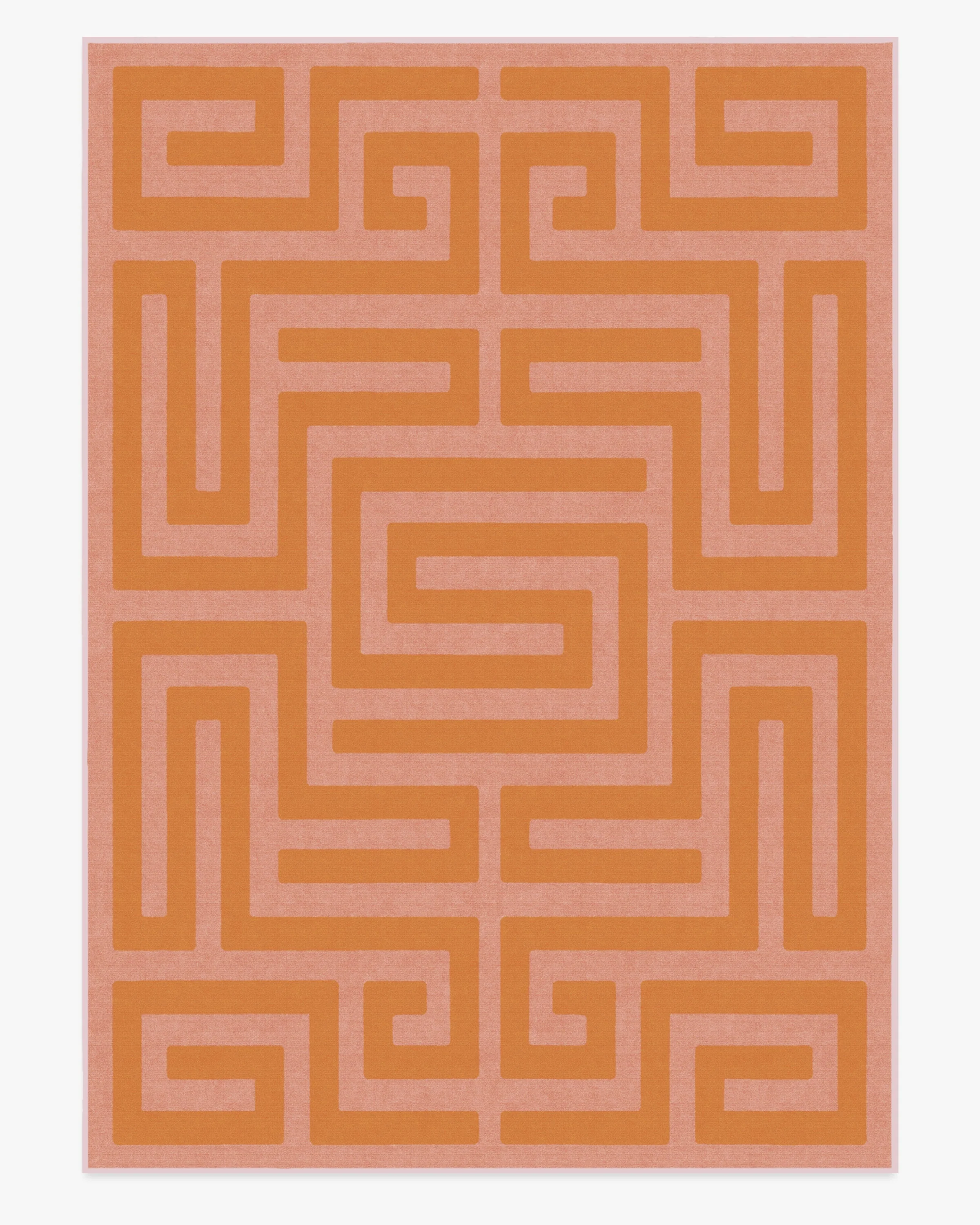 Maze Pink & Orange Rug