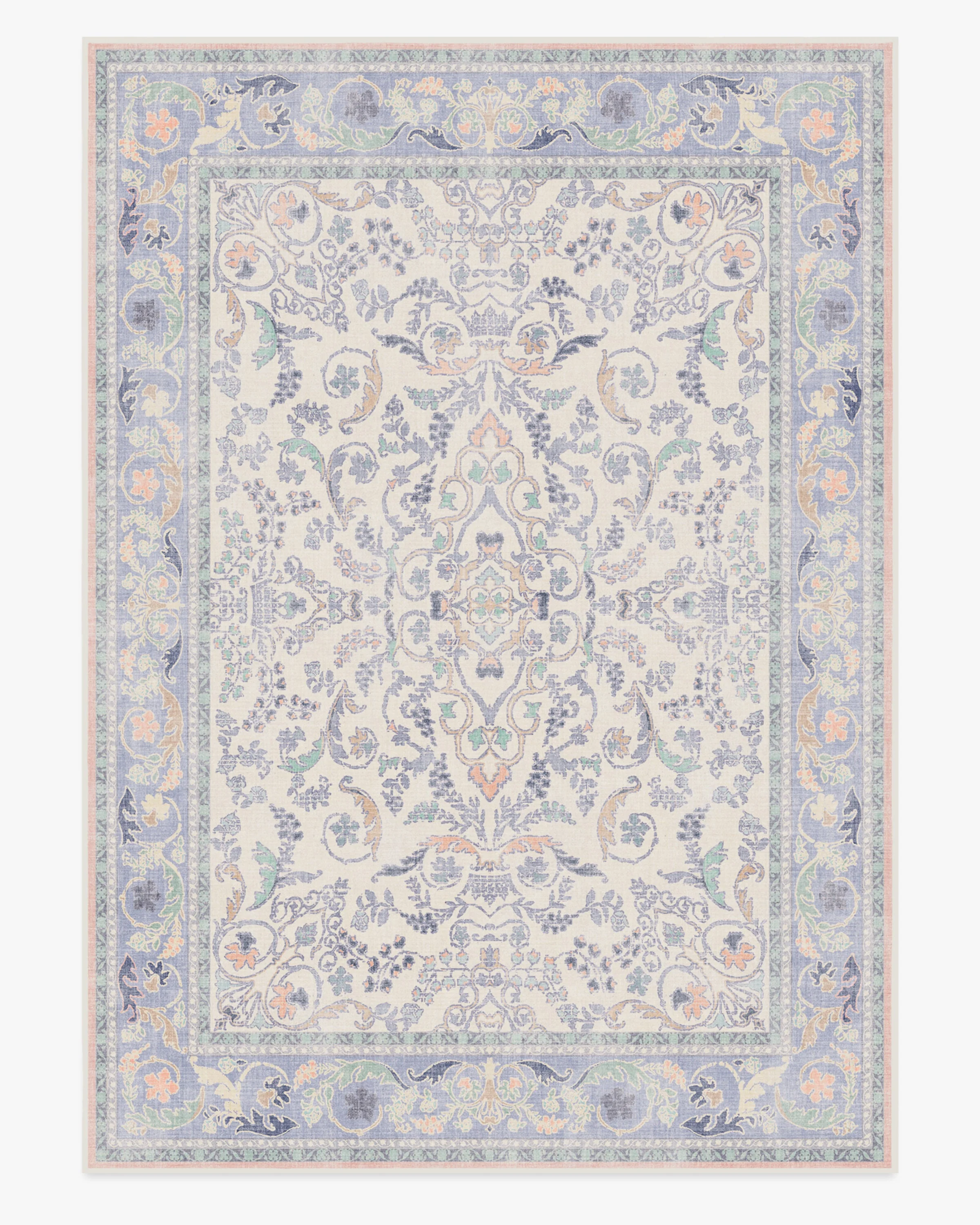 Fit For A Queen Soft Lavender Flatwoven Rug by Bridgerton