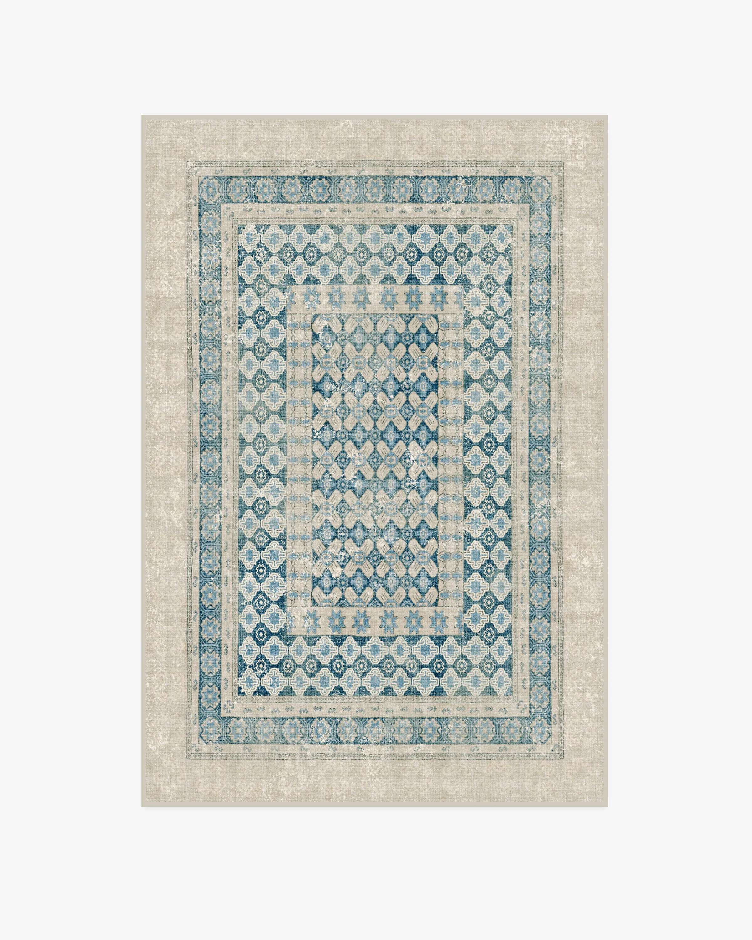 Cyrus Neutral & Blue Rug