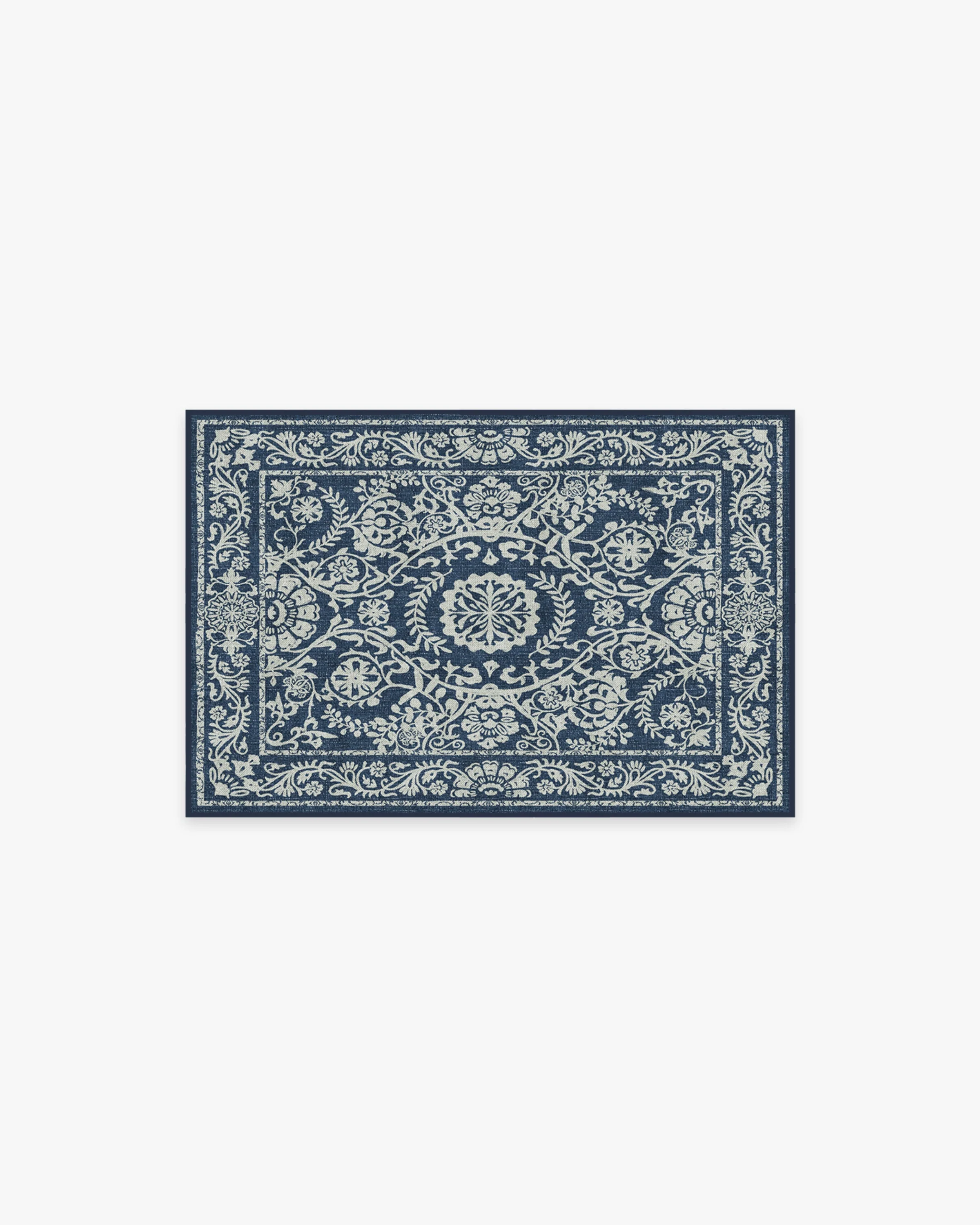 Delphina Navy Blue Flatwoven Rug
