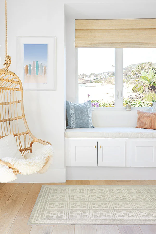 Palm Springs Ivory Stone Rug by Gray Malin