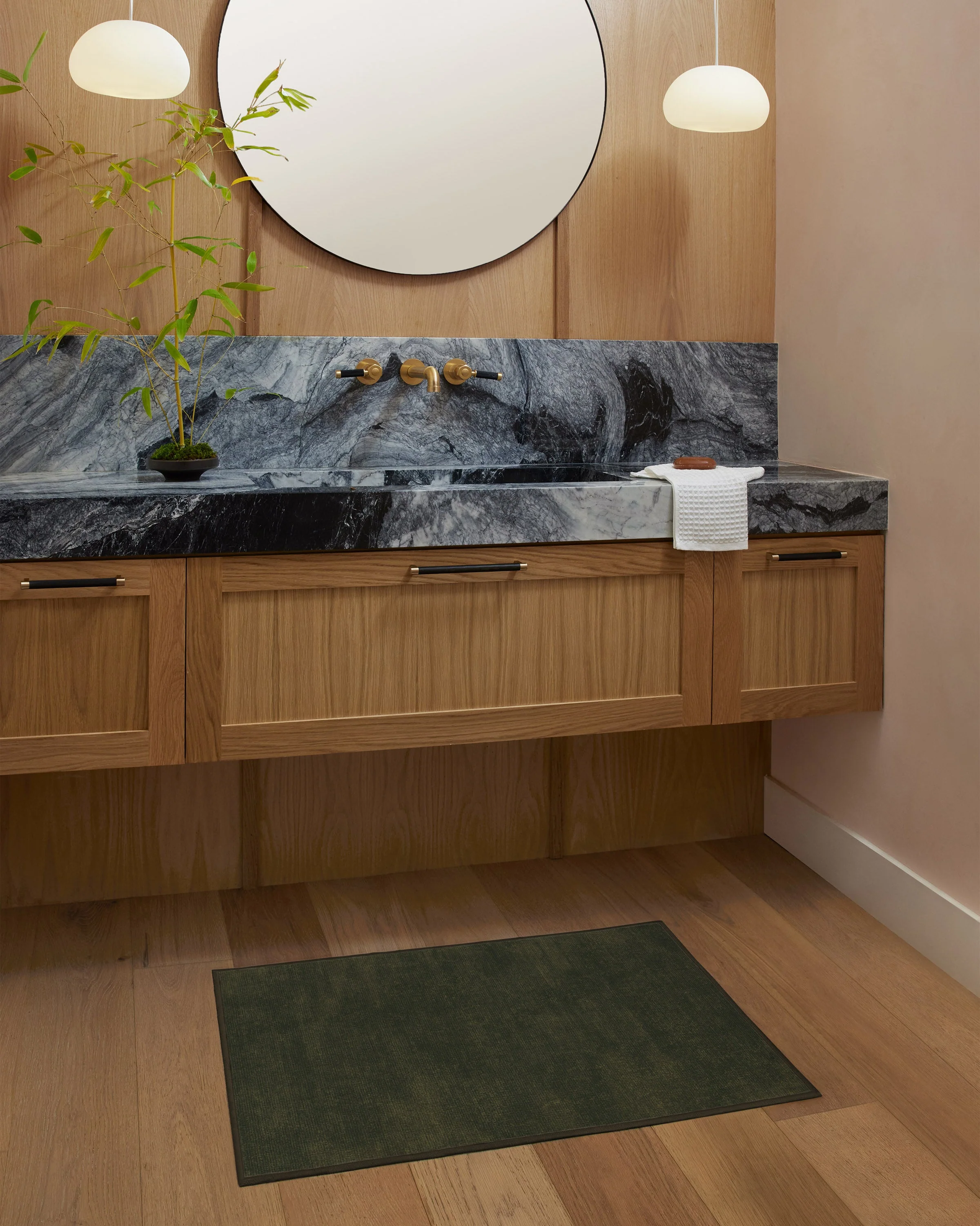 Nico Solid Olive Flatwoven Rug