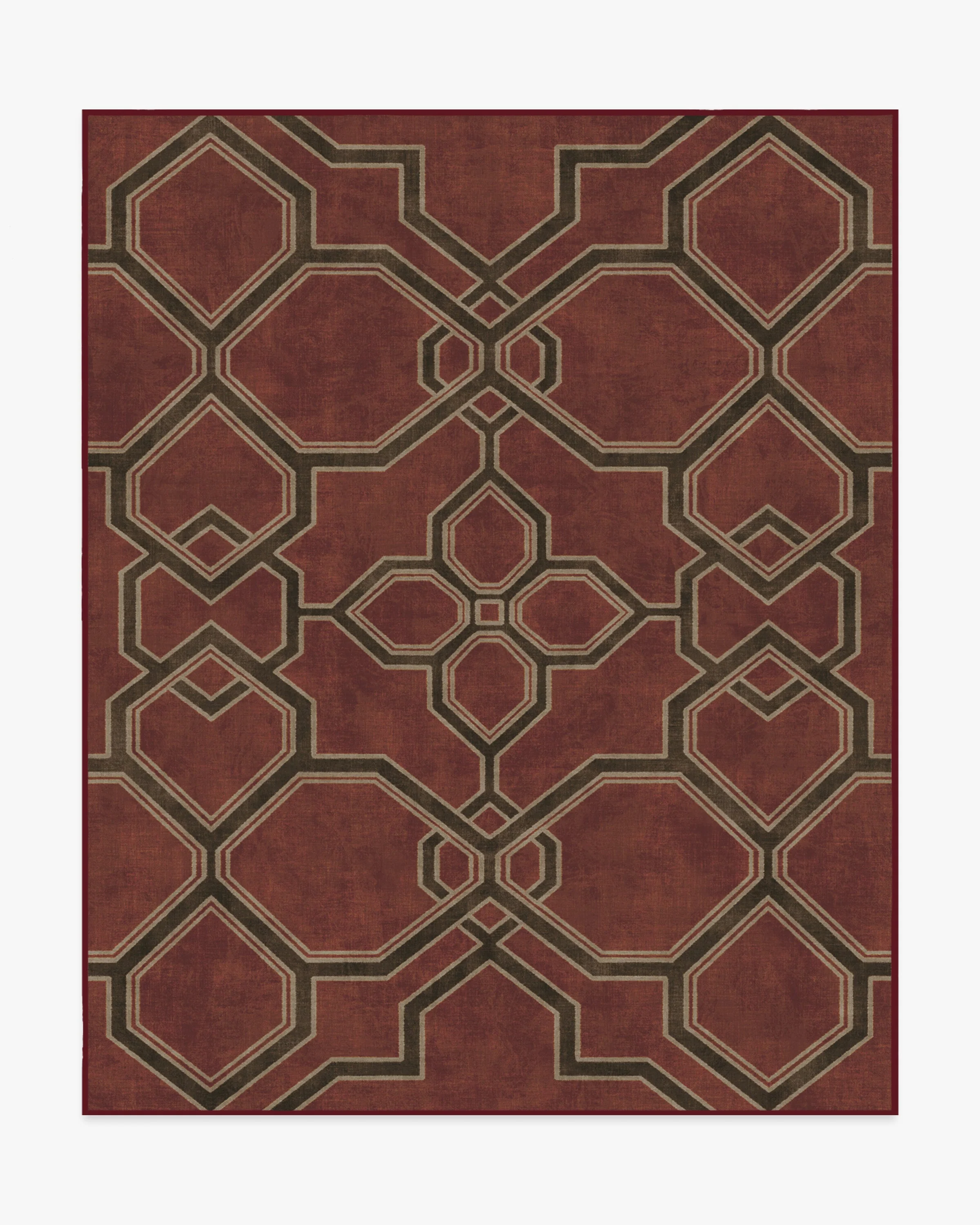 Kian Red Rug by Martyn Lawrence Bullard