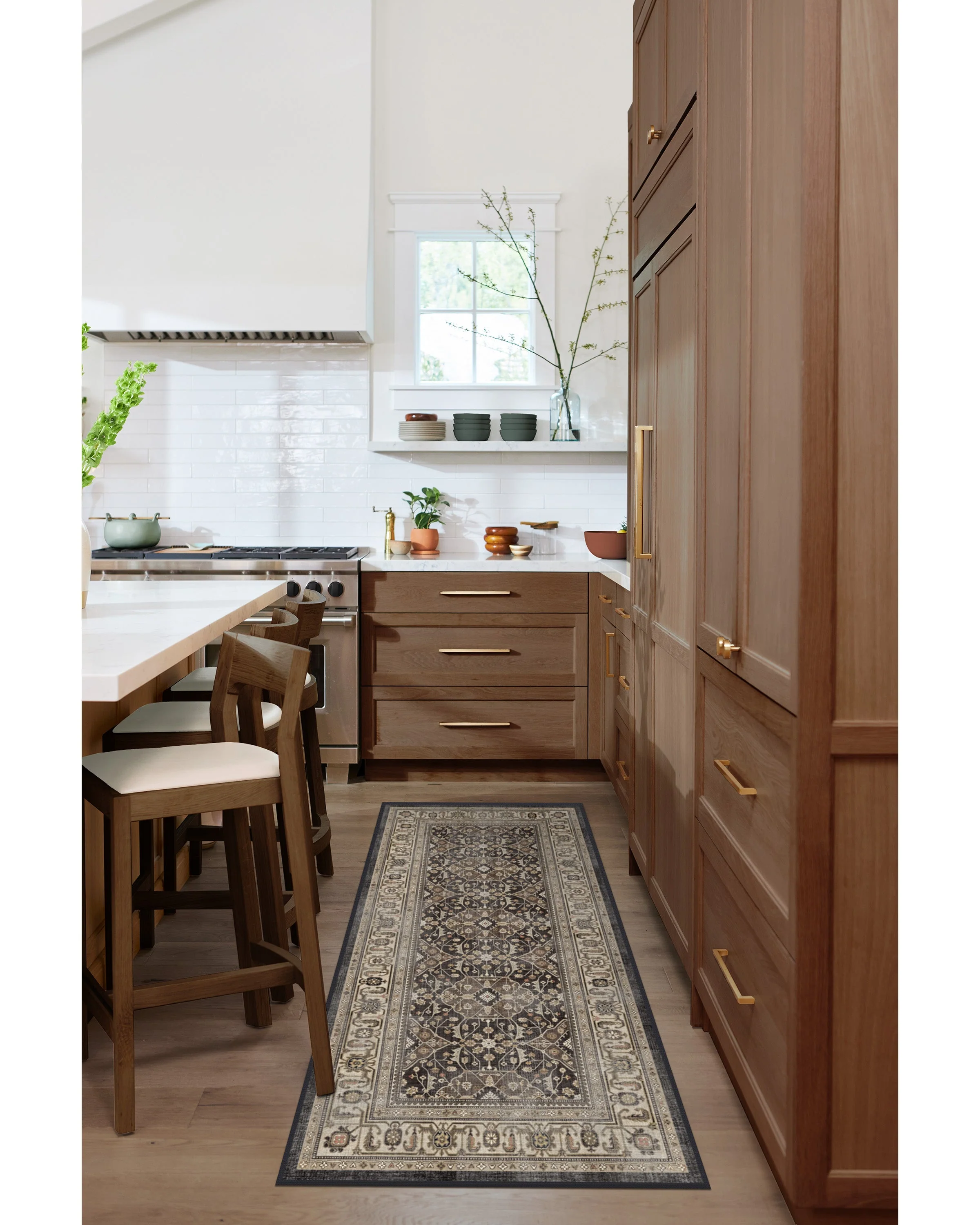 Alessia Dark Wood Flatwoven Rug