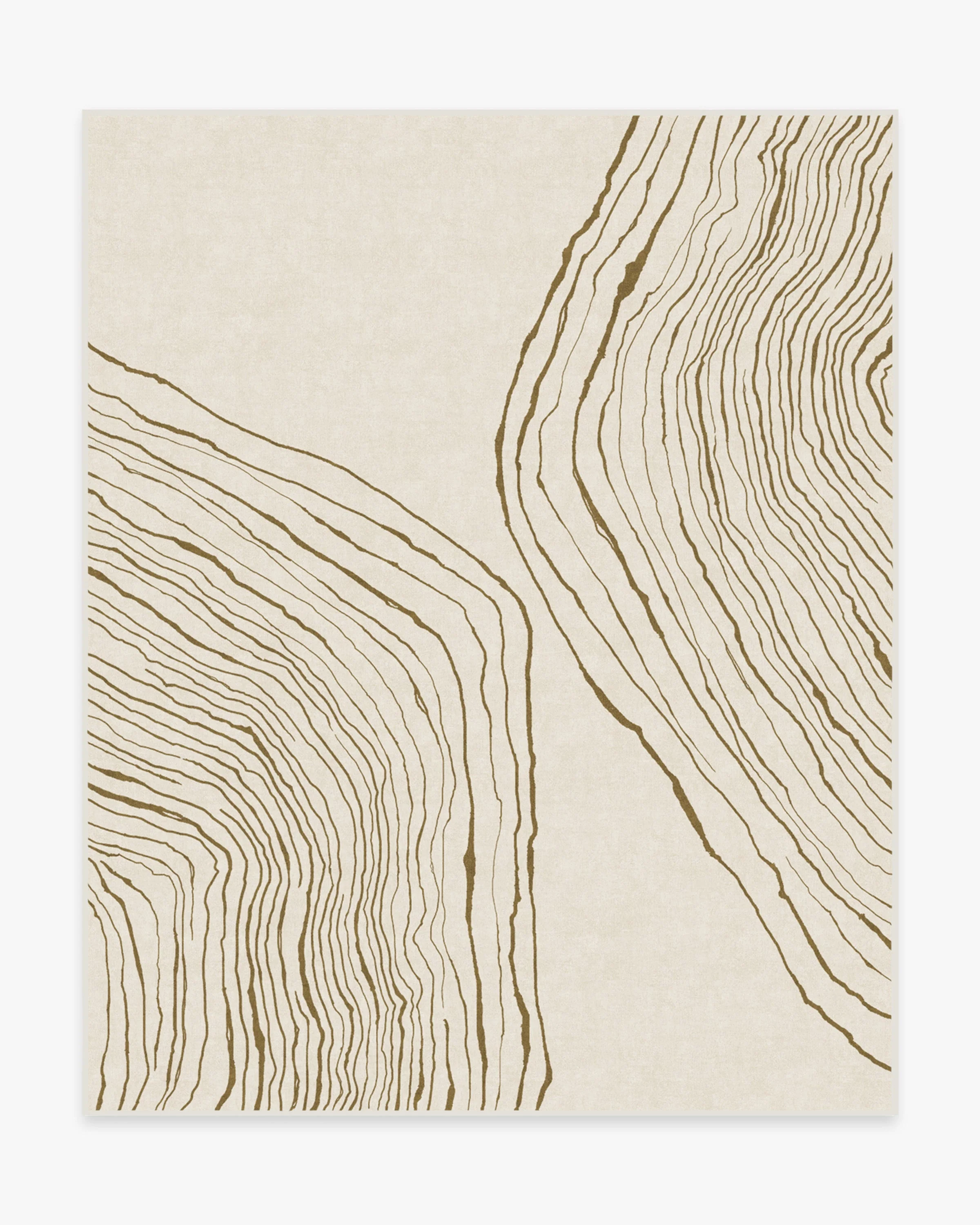 Seine Camel & Ivory Flatwoven Rug by Nina Takesh