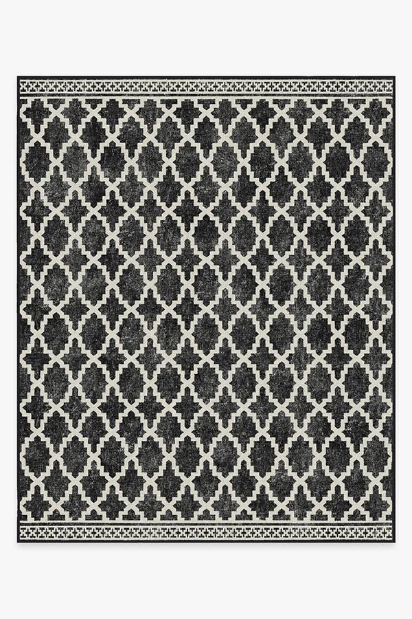 Cleo Trellis Black Outdoor Rug